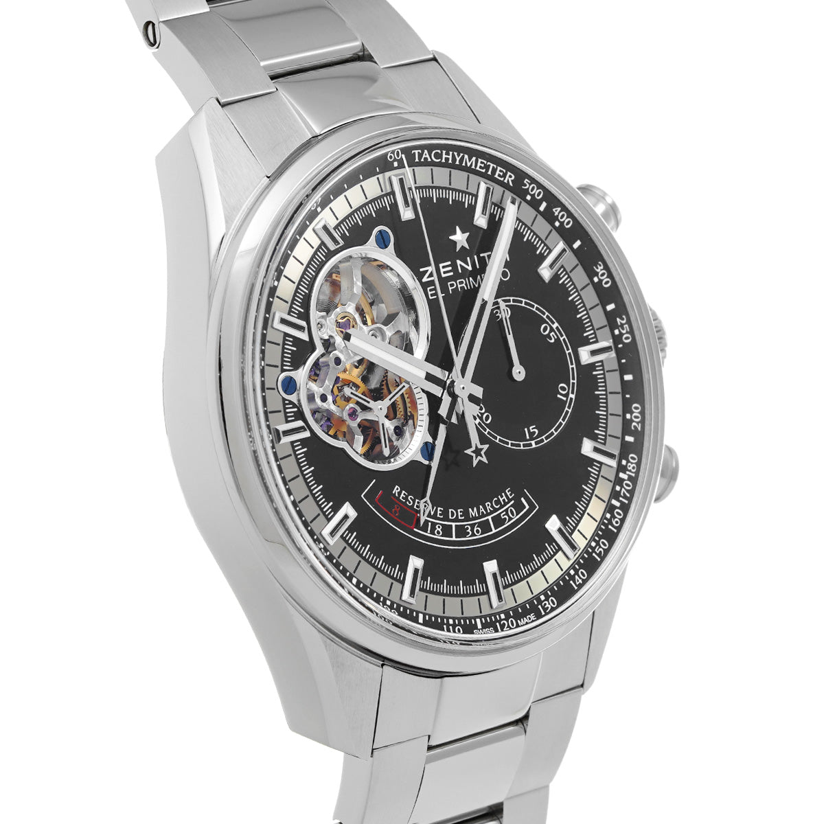 Chronomaster El Primero Open Power Reserve 03.2080.4021/21.M2040 Black ZENITH Men's [Pre-Owned].