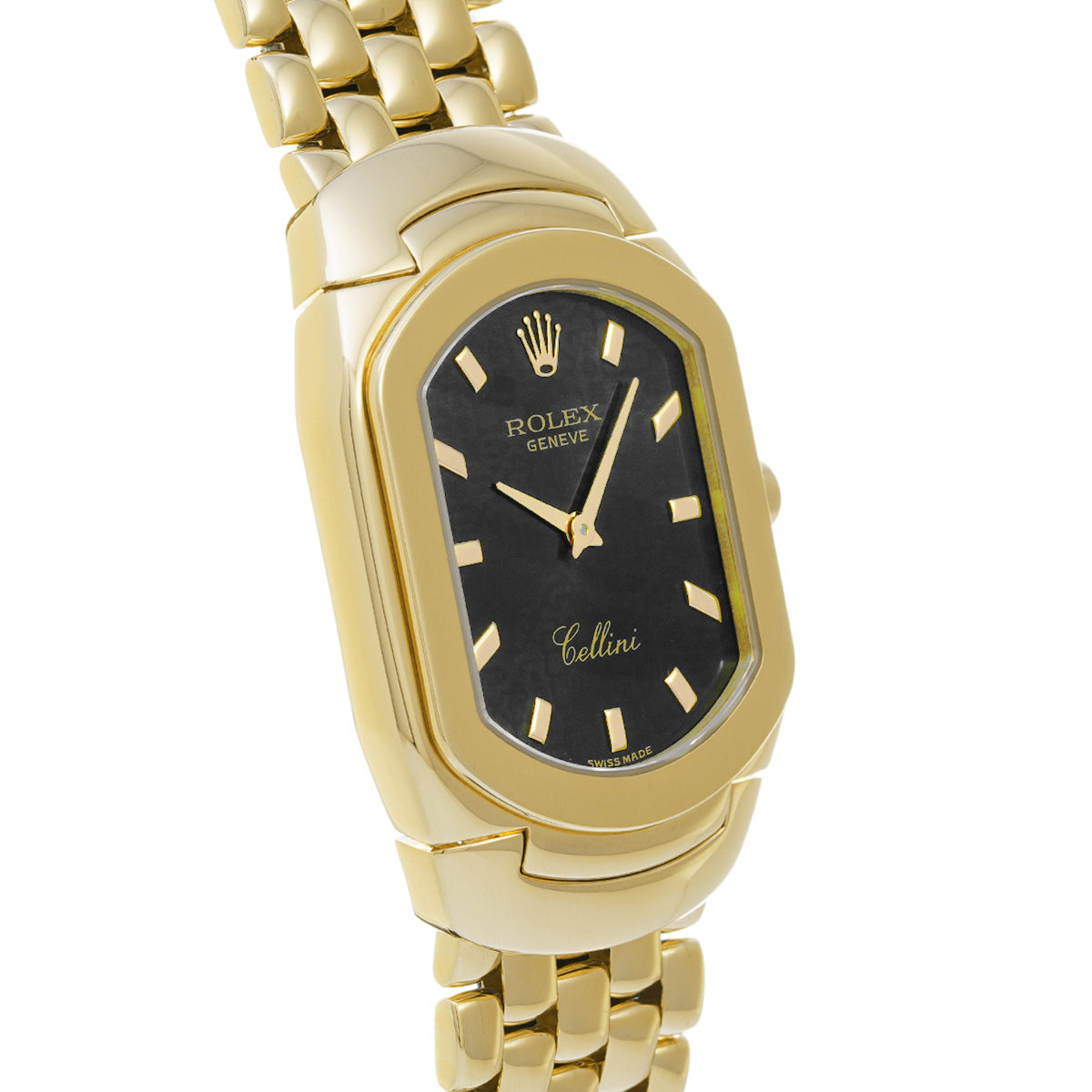 Cellini 12267 N (manufactured circa 1991) Black ROLEX Ladies [Pre-owned].