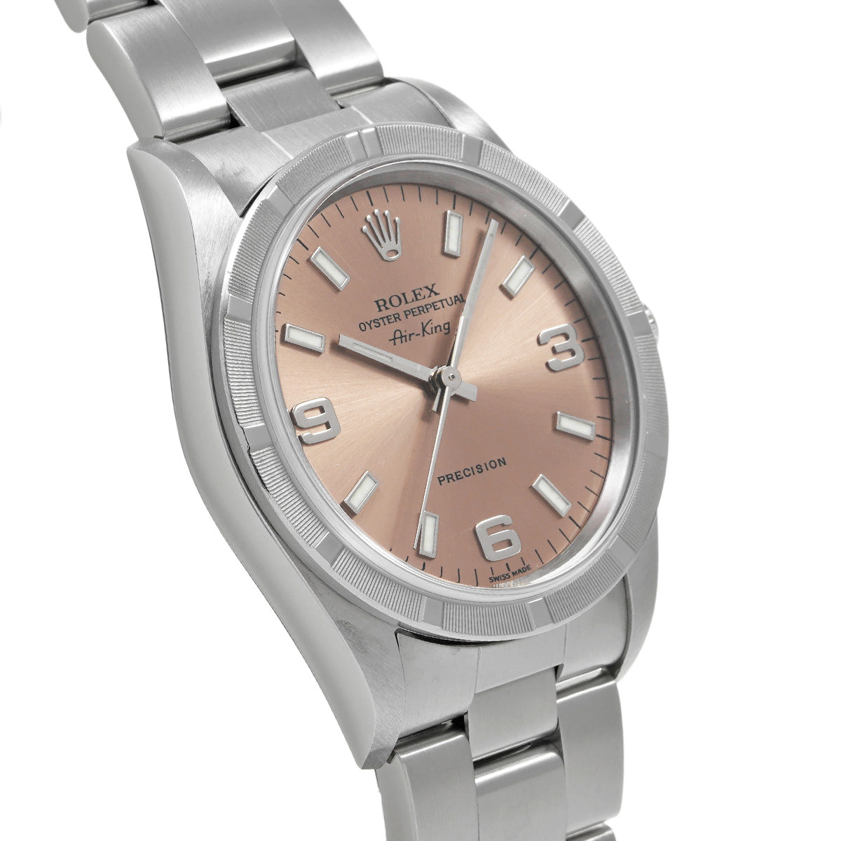 Air-King 14010 K (manufactured circa 2002) Pink ROLEX Men's [Pre-Owned].
