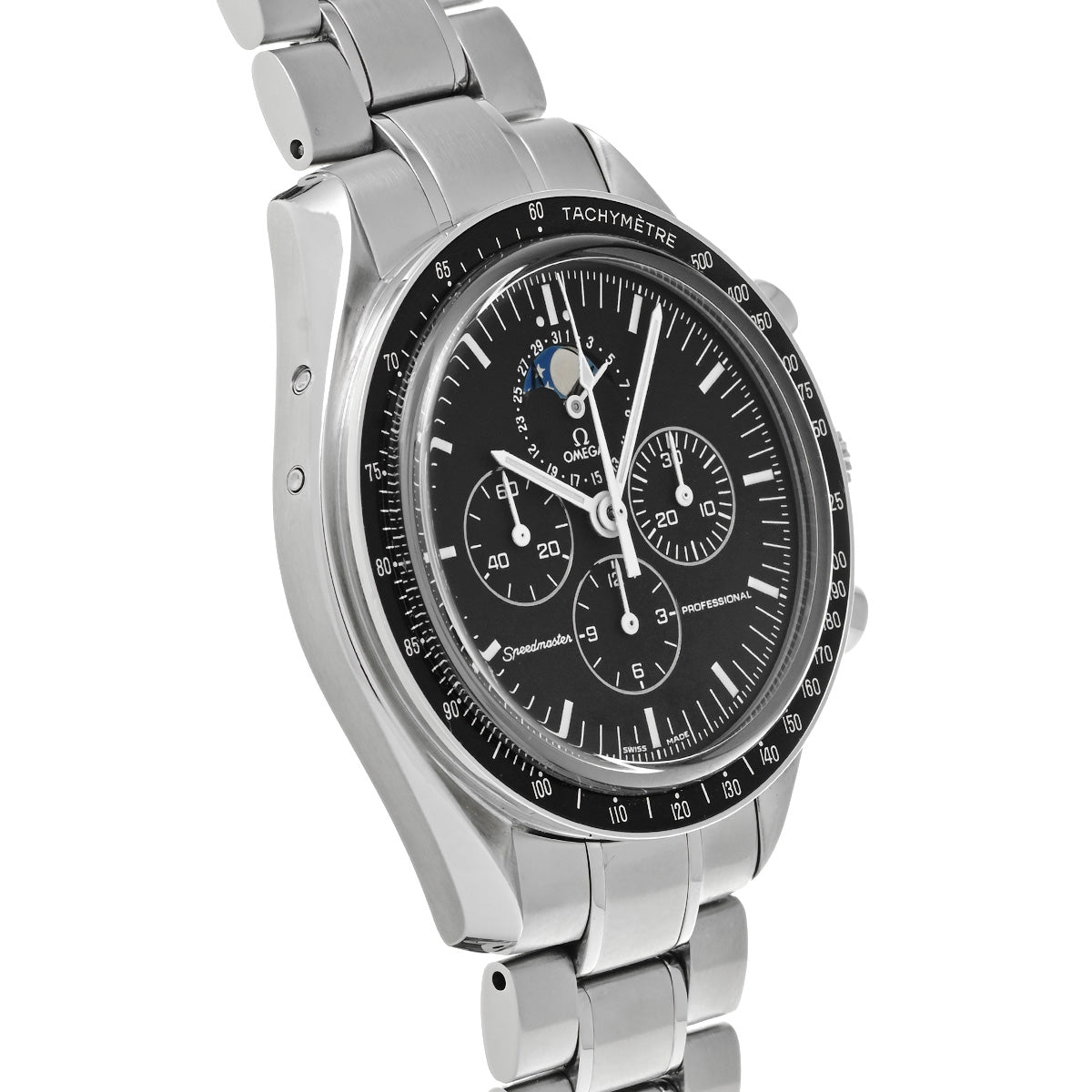 Speedmaster Moon Watch Moonphase 3576.50 Black OMEGA Men's [Pre-Owned].