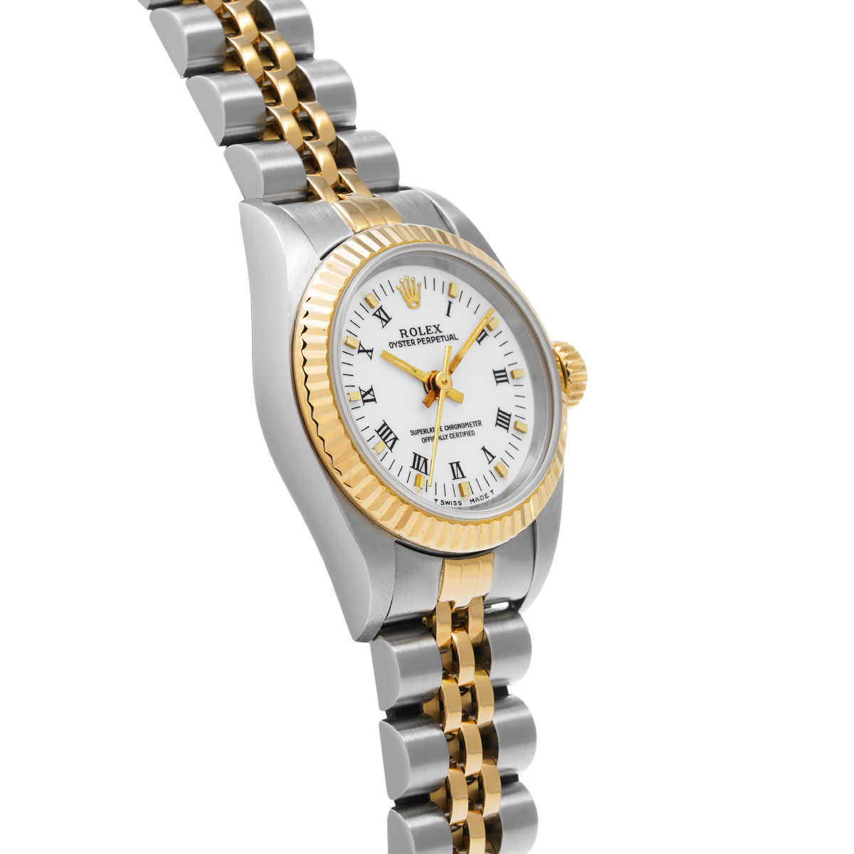 Oyster Perpetual 67193 T (manufactured circa 1996) White ROLEX Ladies [Pre-Owned].