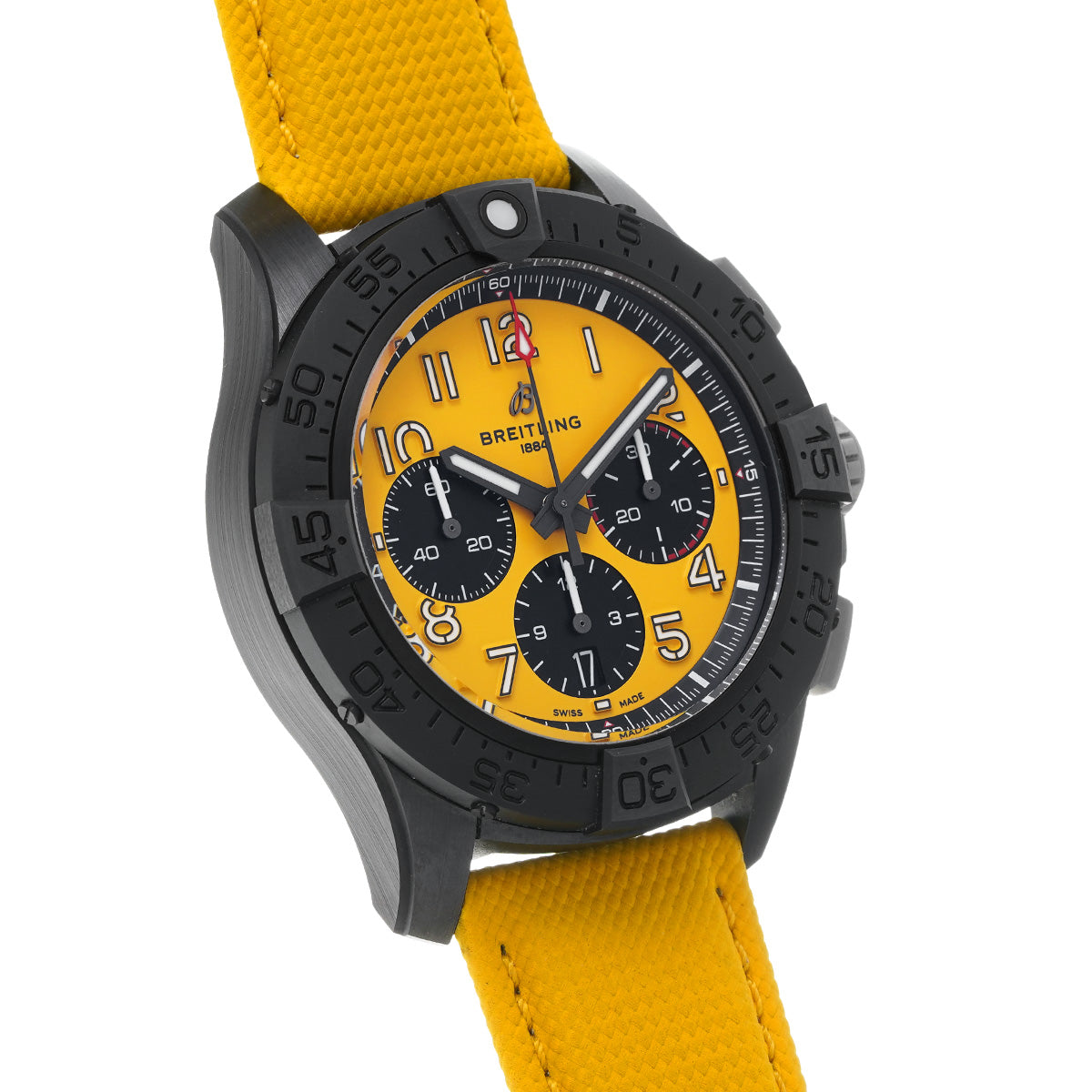 Avenger B01 Chronograph 44 Night Mission SB0147101I1X1 Yellow/Black BREITLING Men's [Pre-Owned]