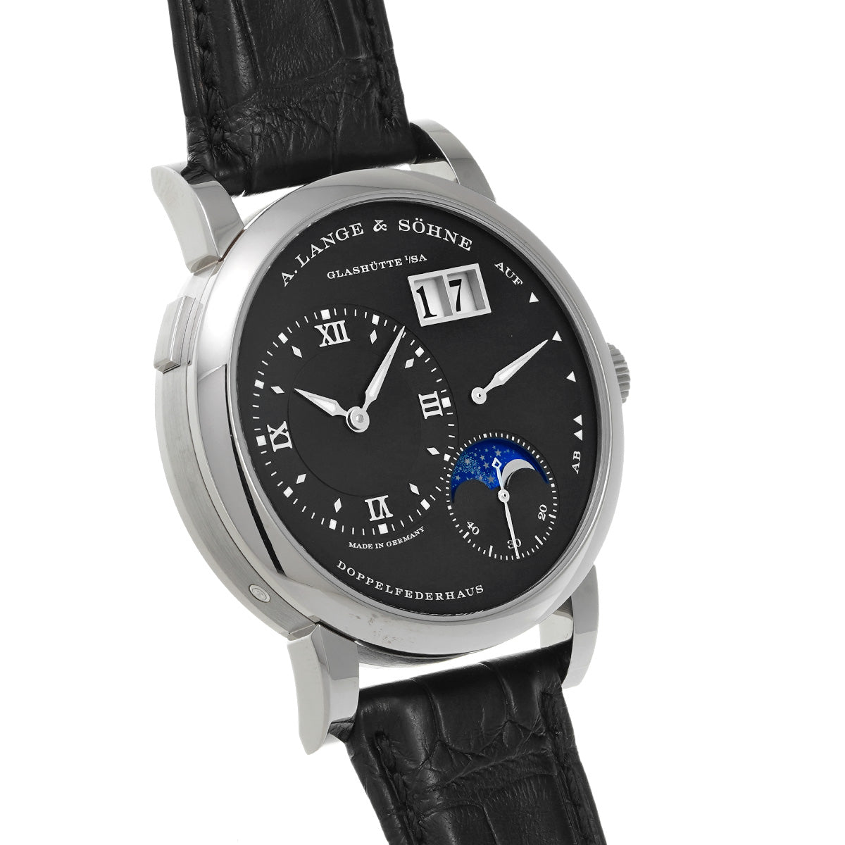 Lange 1 Moonphase 192.029 Black A. Lange &amp; Sohne Men's [pre-owned].