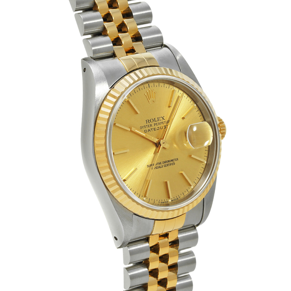 Datejust 16233 X (manufactured circa 1991) Champagne ROLEX Men's [Pre-Owned].