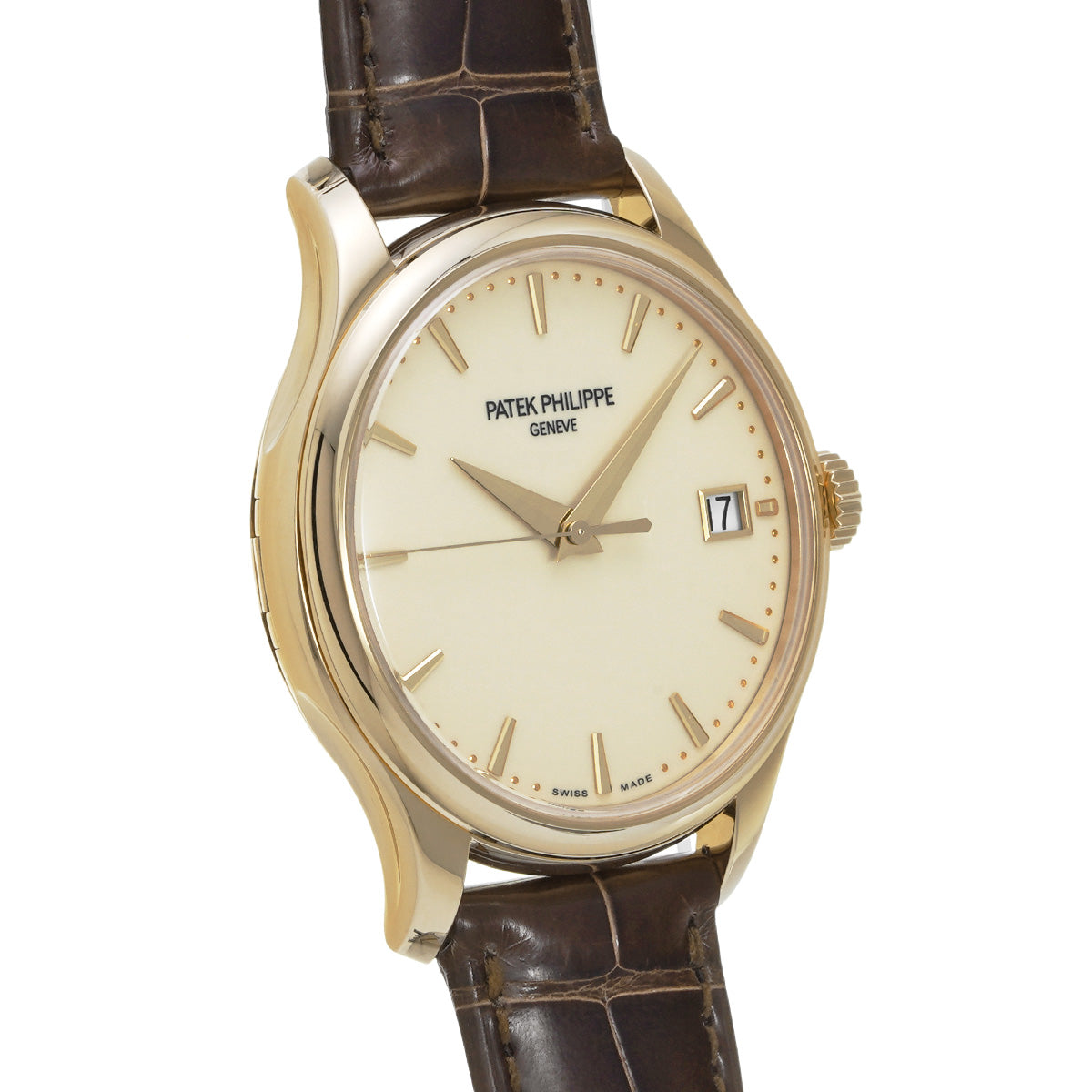 Calatrava 5227J-001 Ivory Laquer PATEK PHILIPPE Men's [Pre-Owned].