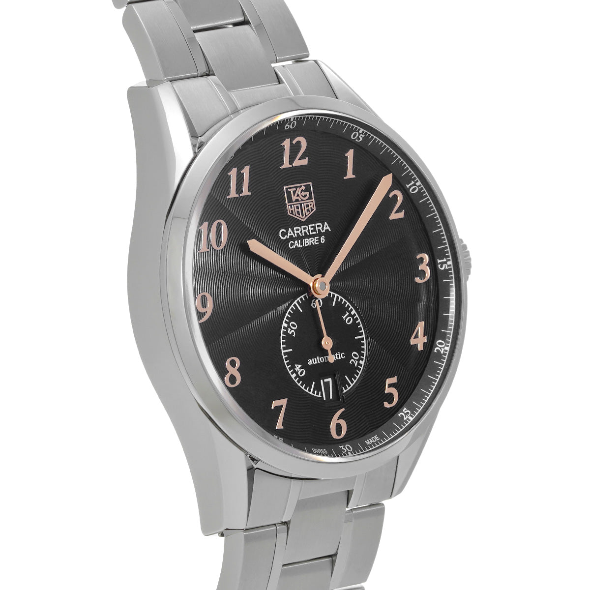 CARRERA Calibre 6 WAS2114.BA0732 Black TAG HEUER Men's [Pre-Owned].