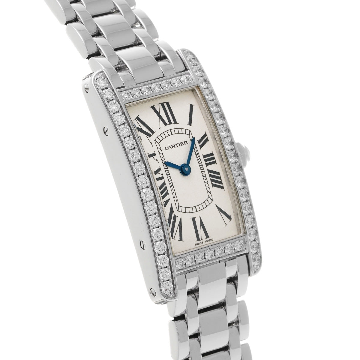 Tank American SM WB7073L1 Silver CARTIER Ladies [Pre-owned]