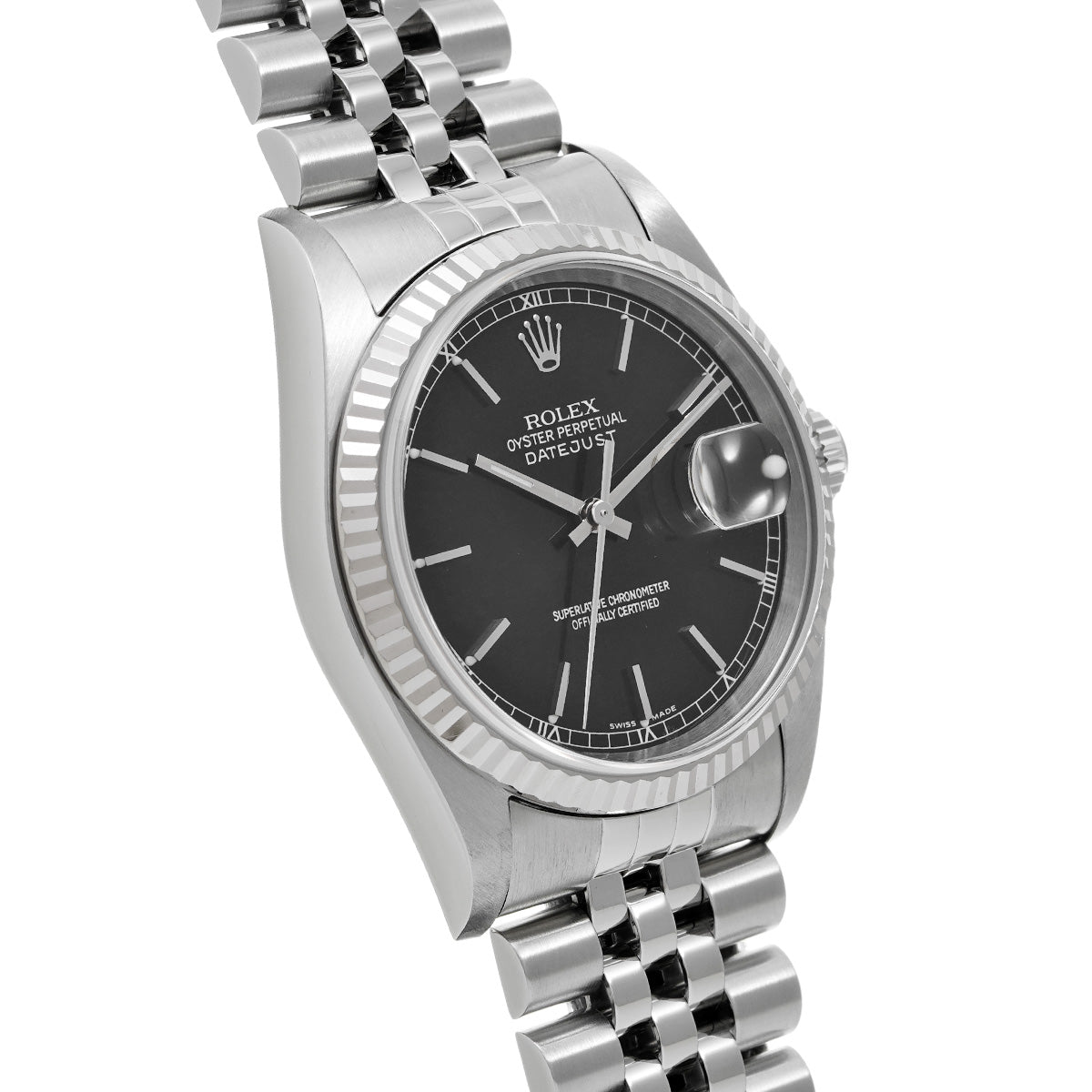 DATE JUST 16234 F (made around 2004) Black ROLEX Men's [Pre-Owned].