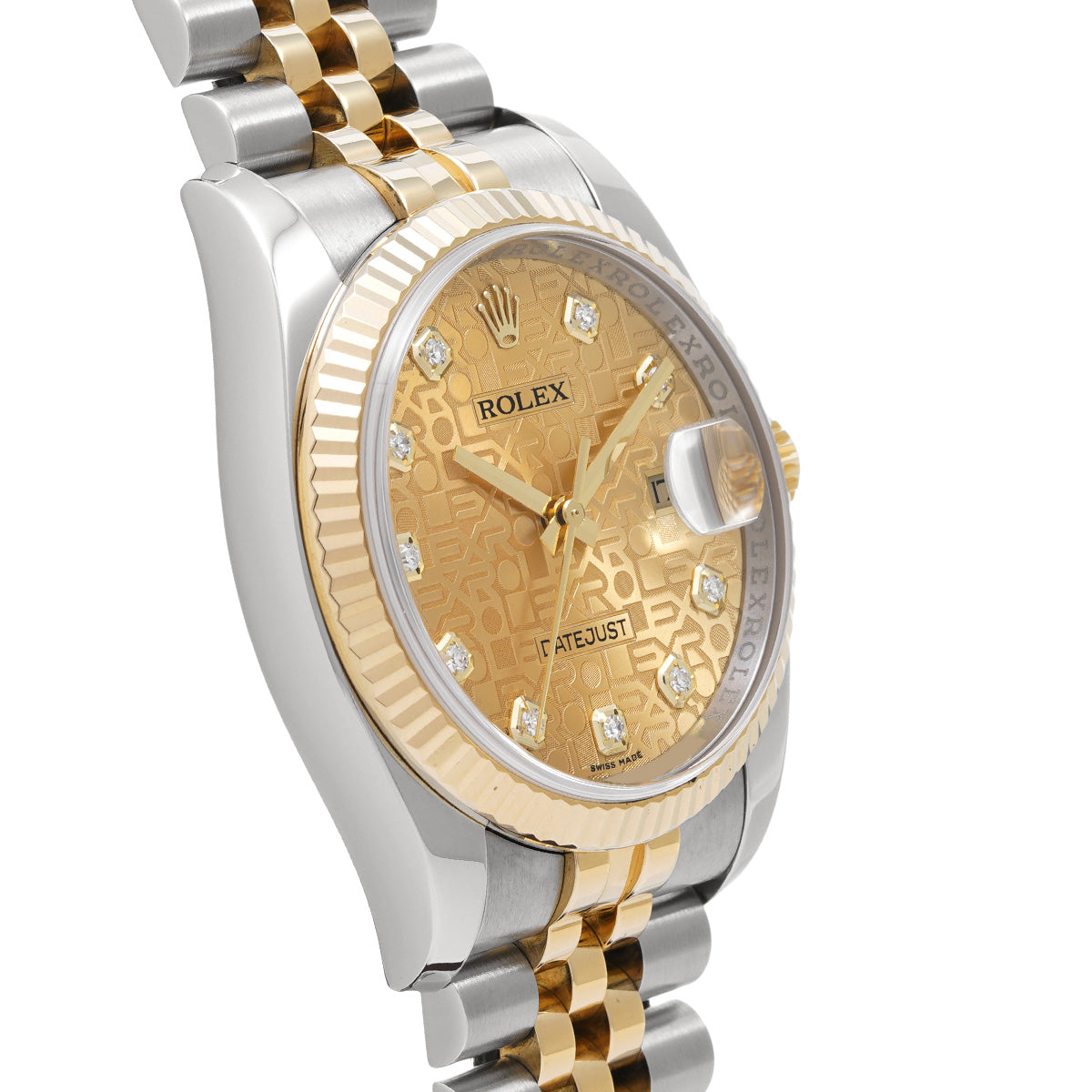 116233G Datejust M (made around 2007) Champagne Computer/Diamond ROLEX Men's [Pre-Owned].