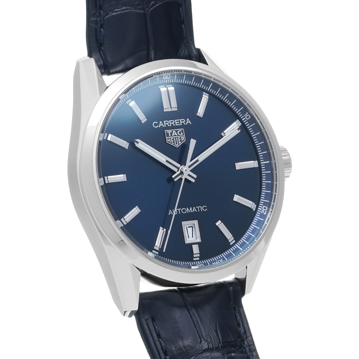 CARRERA Calibre 5 Date WBN2112.FC6504 Blue TAG HEUER Men's [Pre-Owned].