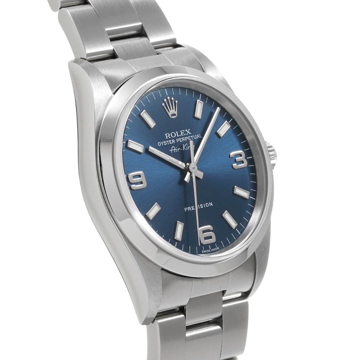 Air-King 14000M K (manufactured circa 2001) Blue ROLEX Men's [Pre-Owned].