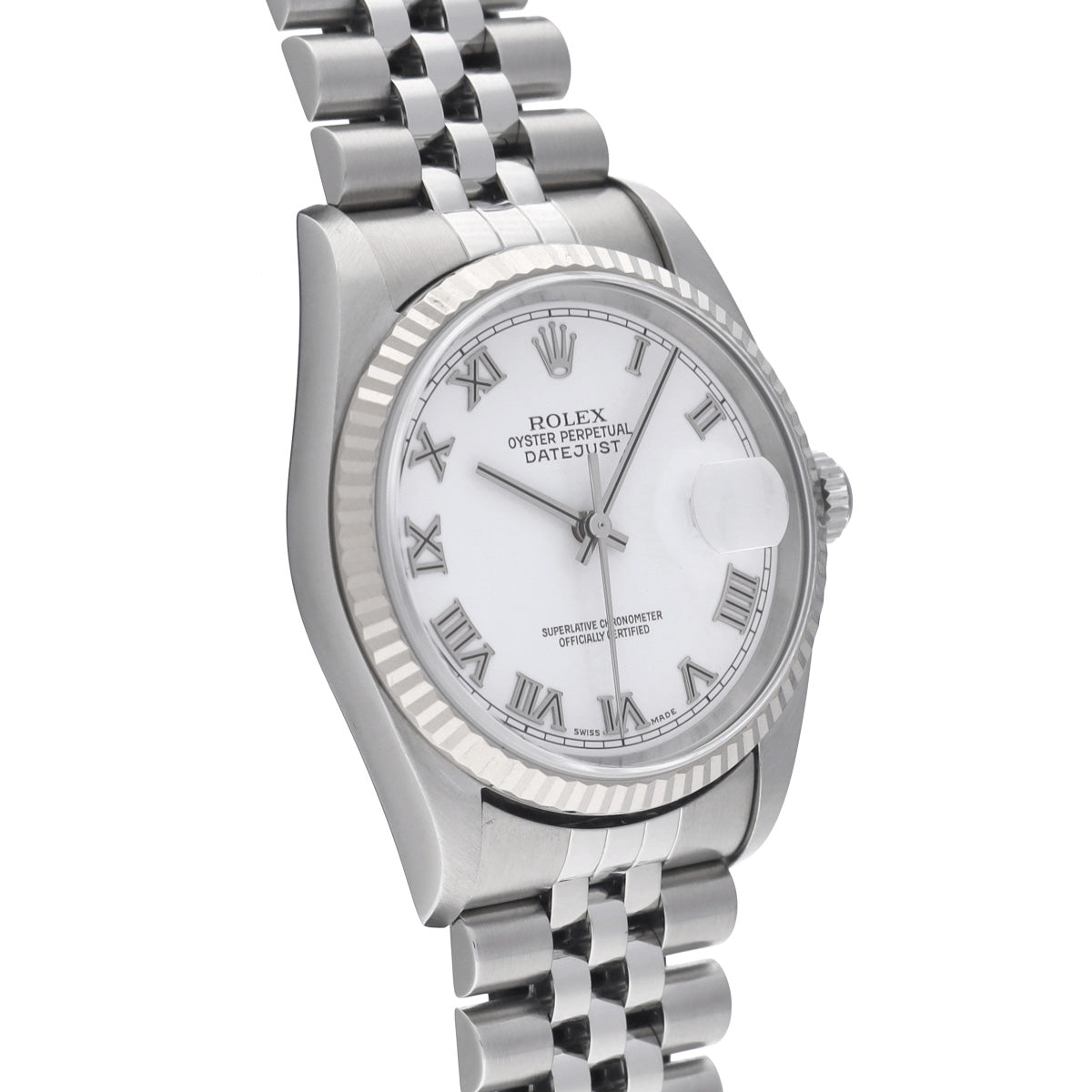DATE JUST 16234 F (made around 2004) White ROLEX Men's [Pre-Owned].