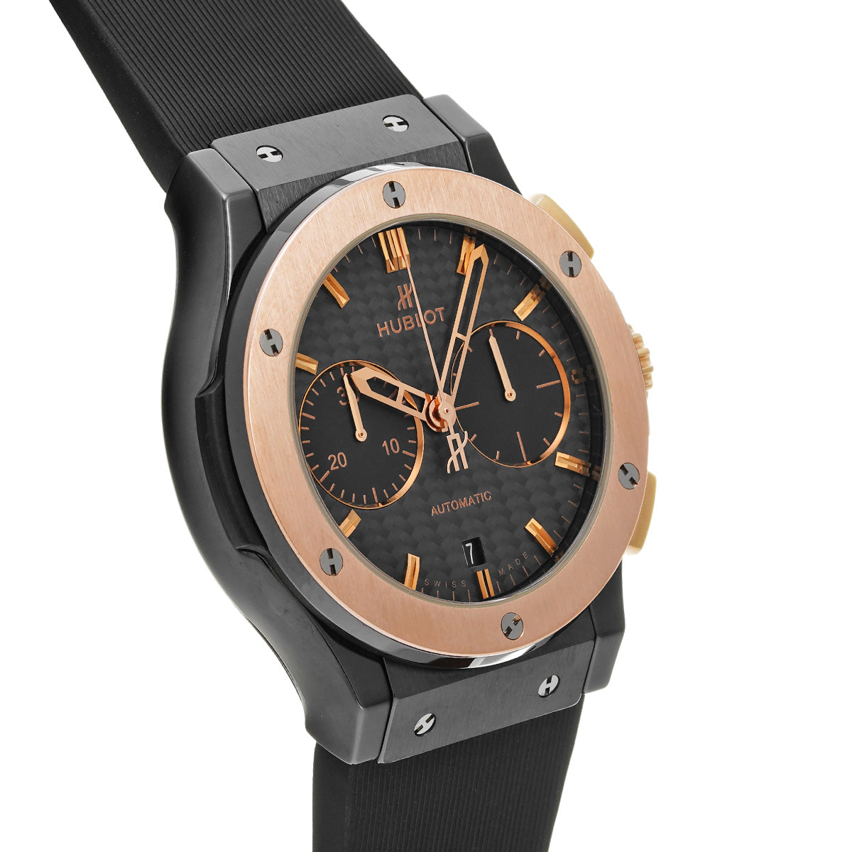 Classic Fusion Chronograph Ceramic King Gold 521.CO.1780.RX Black HUBLOT Men's [Pre-owned]