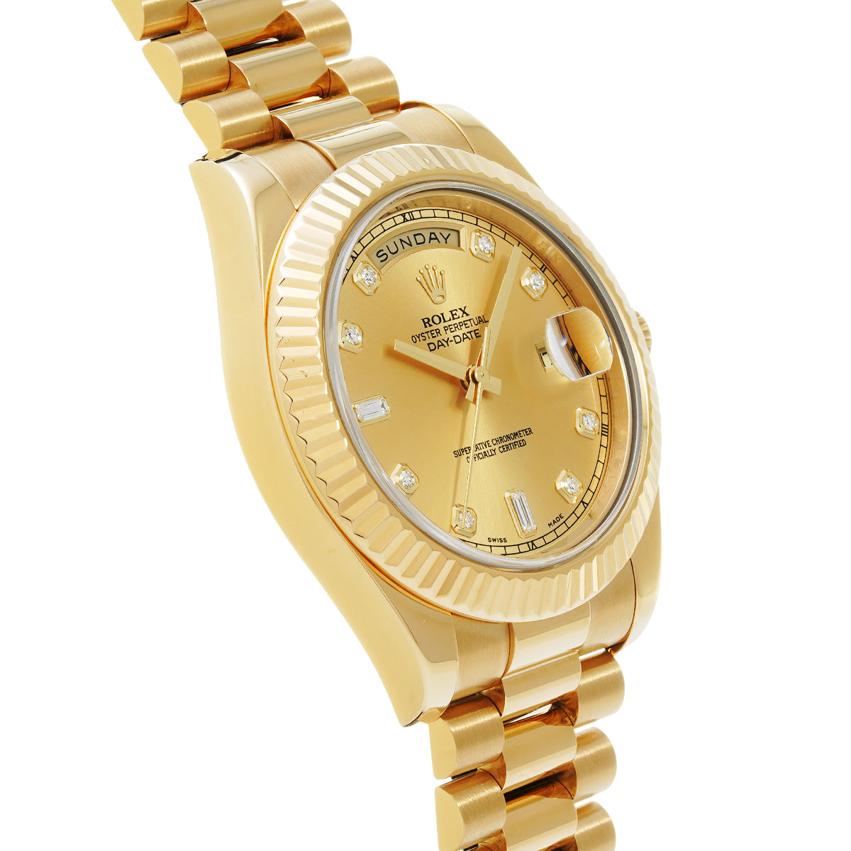 Day-Date II 218238A Random Serial Champagne/Diamond ROLEX Men's [Pre-Owned].