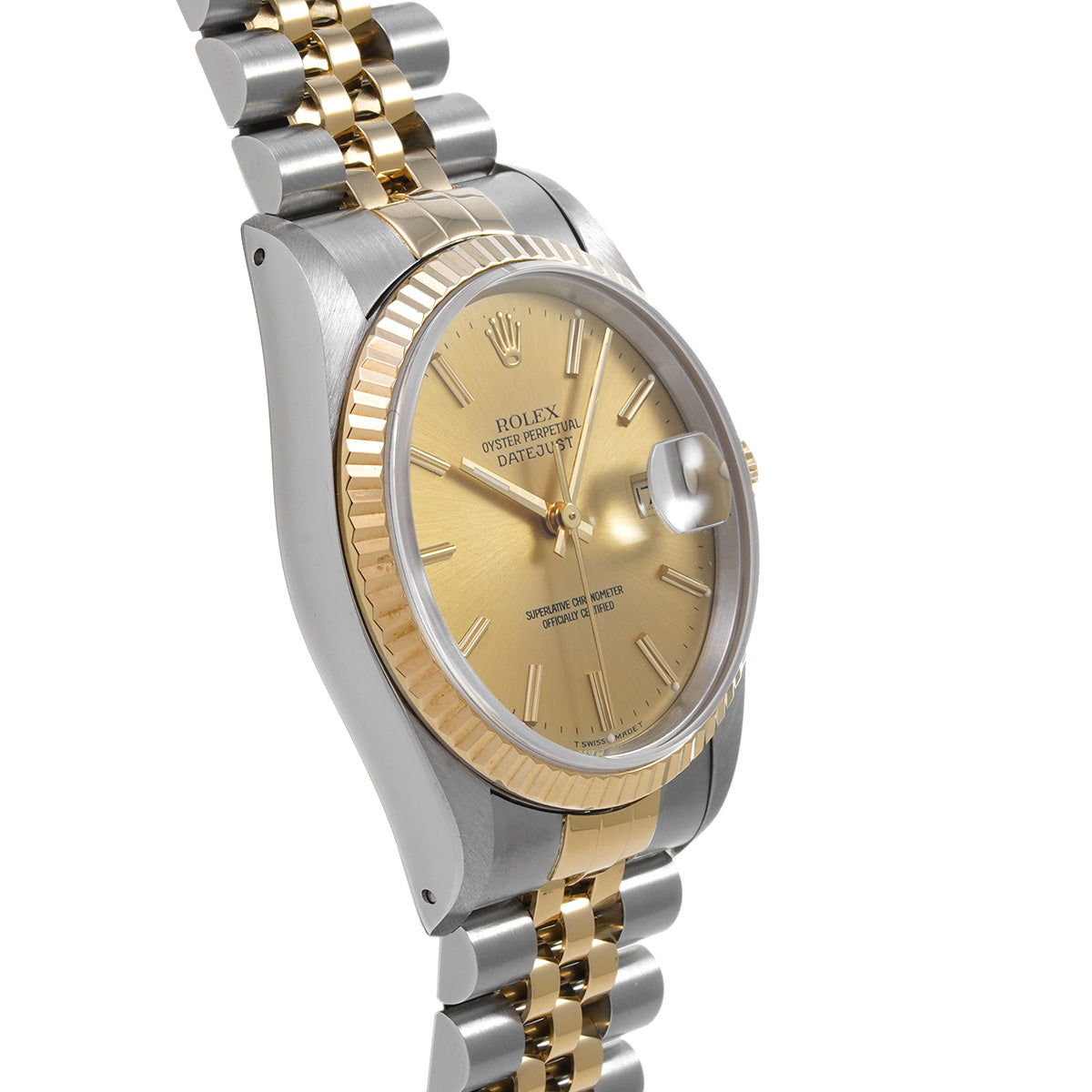 Datejust 16233 S (manufactured circa 1994) Champagne ROLEX Men's [Pre-Owned].