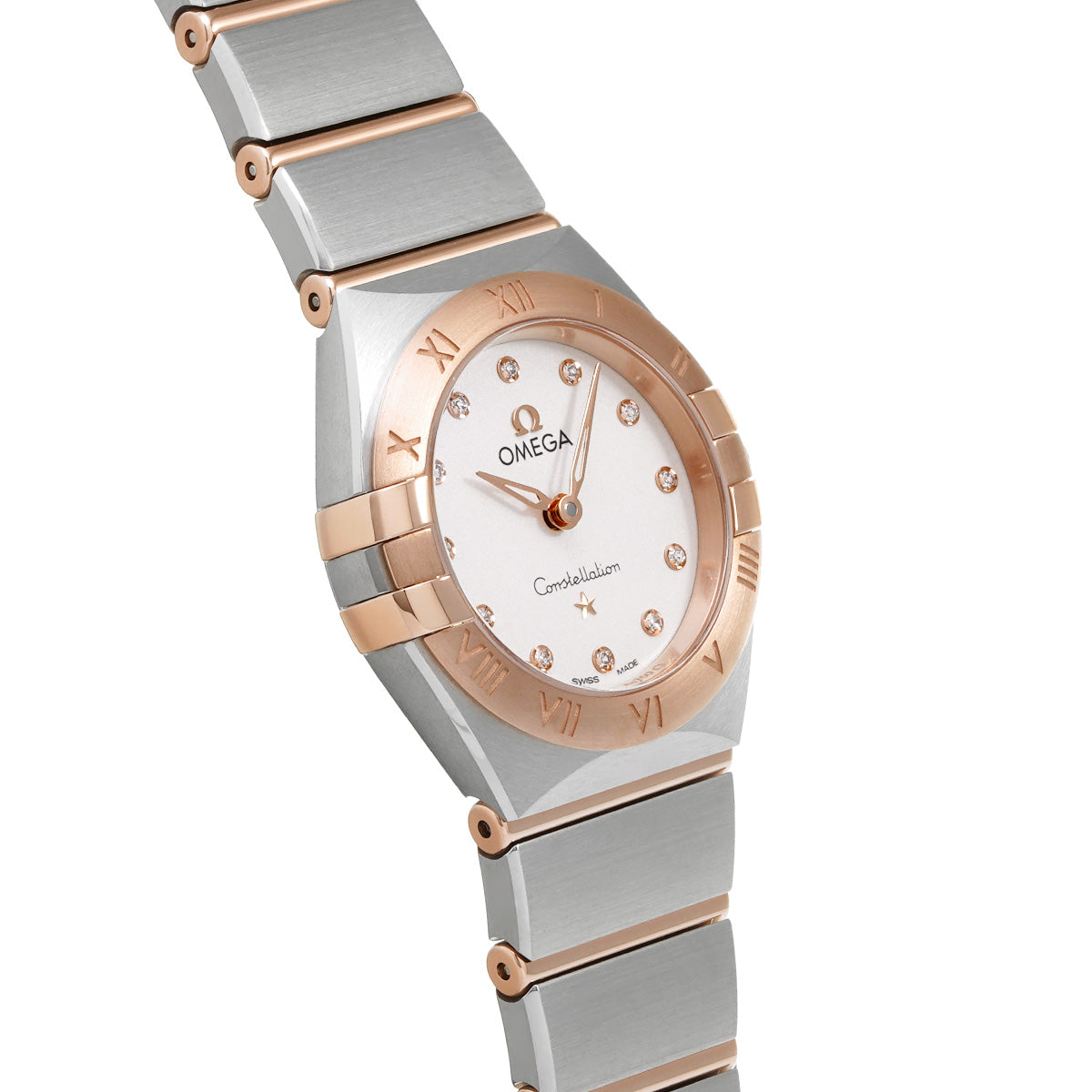 Constellation Quartz 131.20.25.60.52.001 White MOP/Diamond OMEGA Ladies [New]