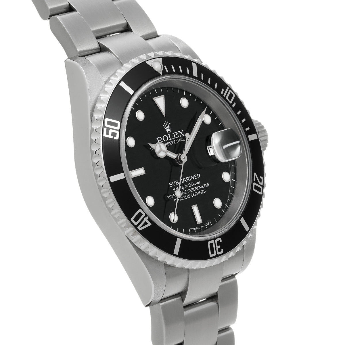 Submariner Date 16610 Z (manufactured circa 2006) Black ROLEX Men's [Pre-Owned].