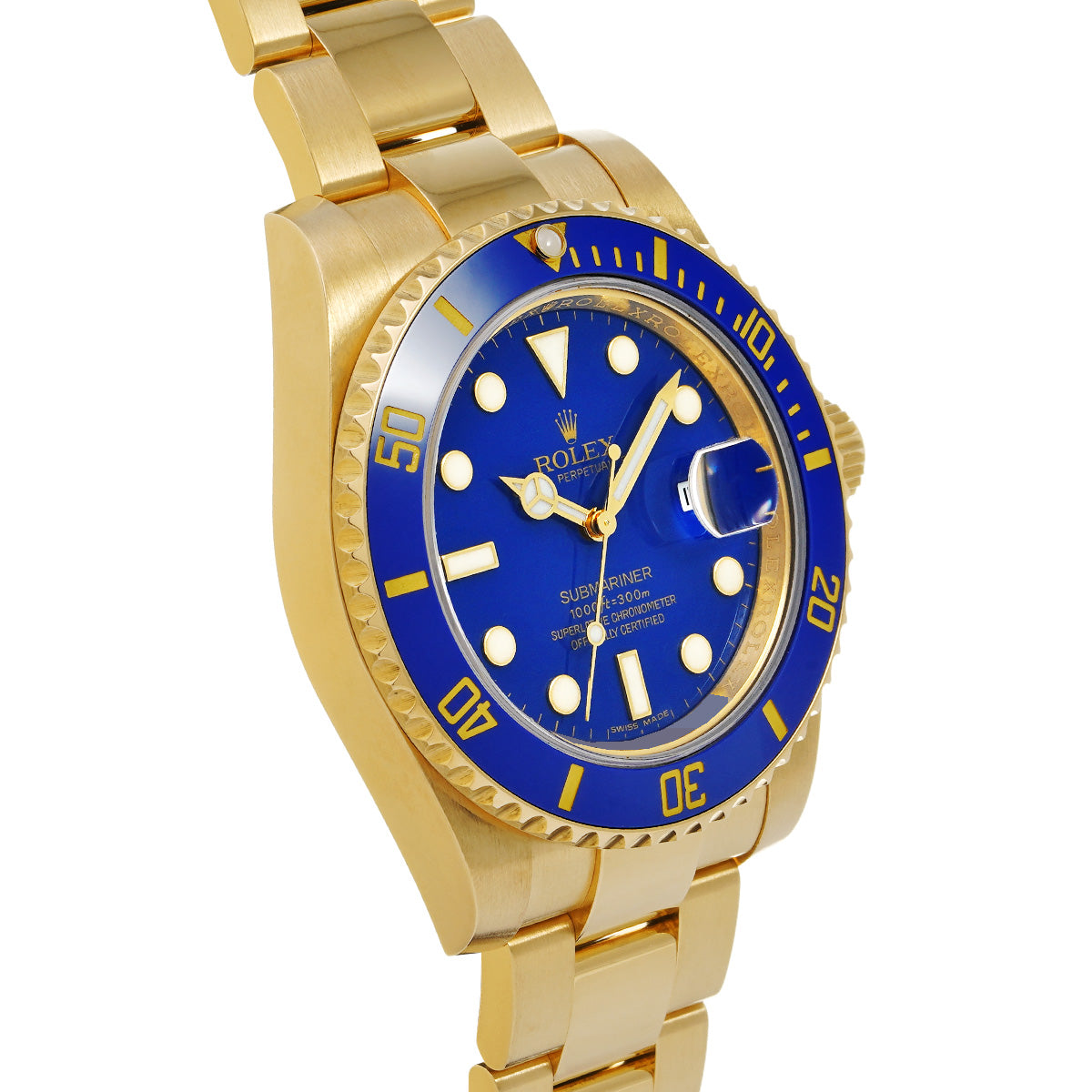 Submariner Date 116618LB V (manufactured circa 2009) Blue ROLEX Men's [Pre-Owned].