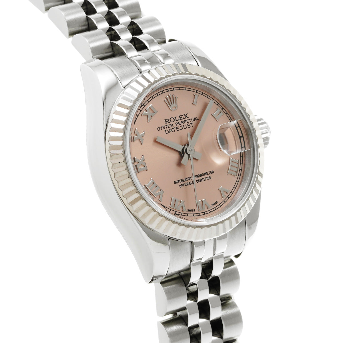 DATE JUST 179174 D (manufactured circa 2005) Pink ROLEX Ladies [Pre-Owned].