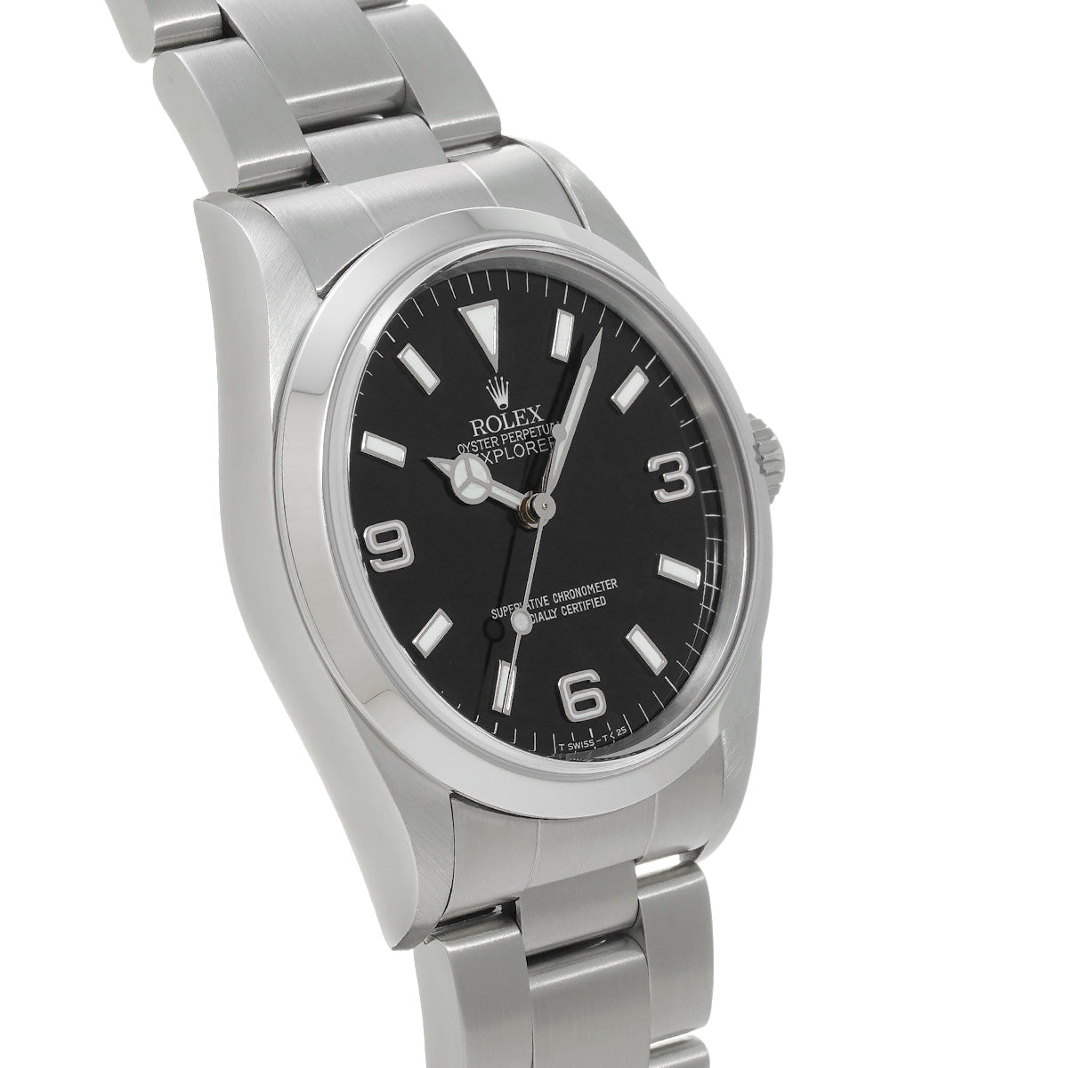 Explorer 14270 T (manufactured circa 1996) Black ROLEX Men's [Pre-Owned].