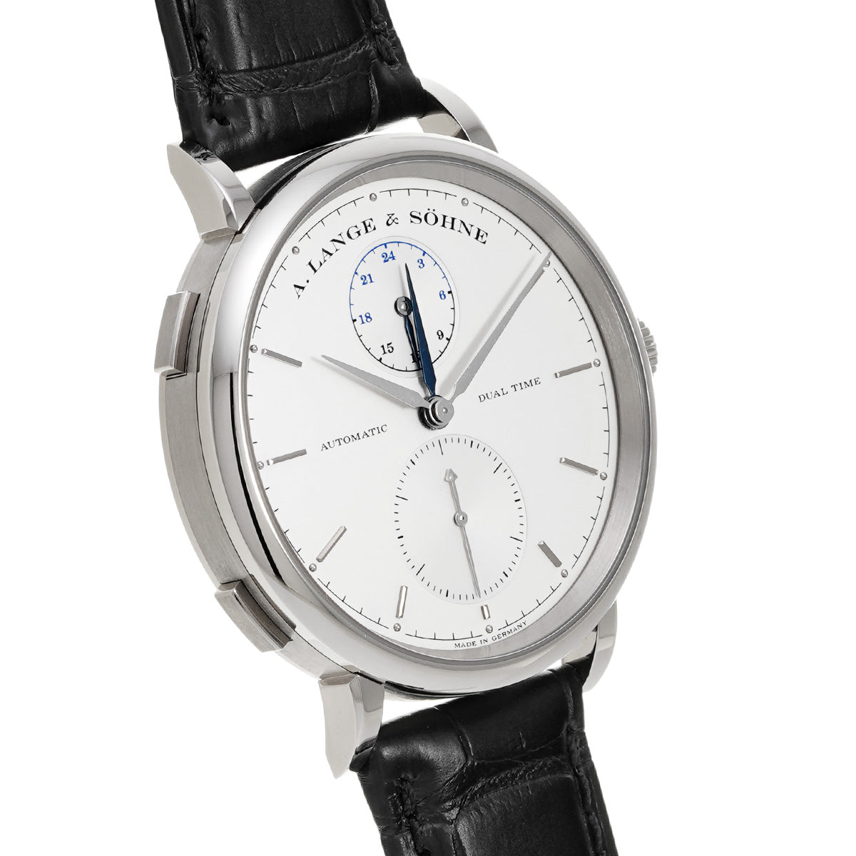 Saxonia Dual Time 385.026 Silver A. Lange &amp; Sohne Men's [pre-owned]