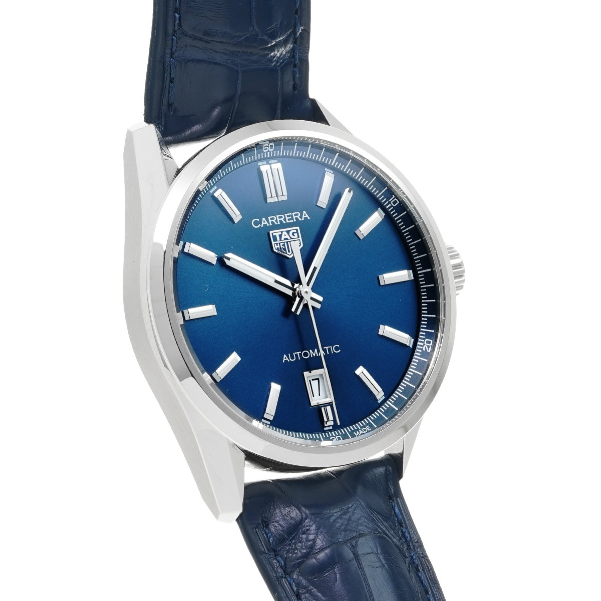 CARRERA DATE WBN2112.FC6504 Blue TAG HEUER Men's [Pre-Owned].