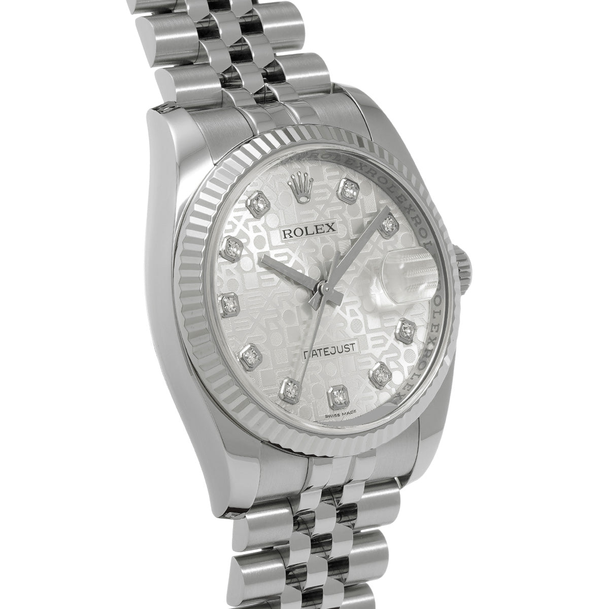 Datejust 36 116234G Random Serial Silver Computer/Diamond ROLEX Men's [Pre-Owned].