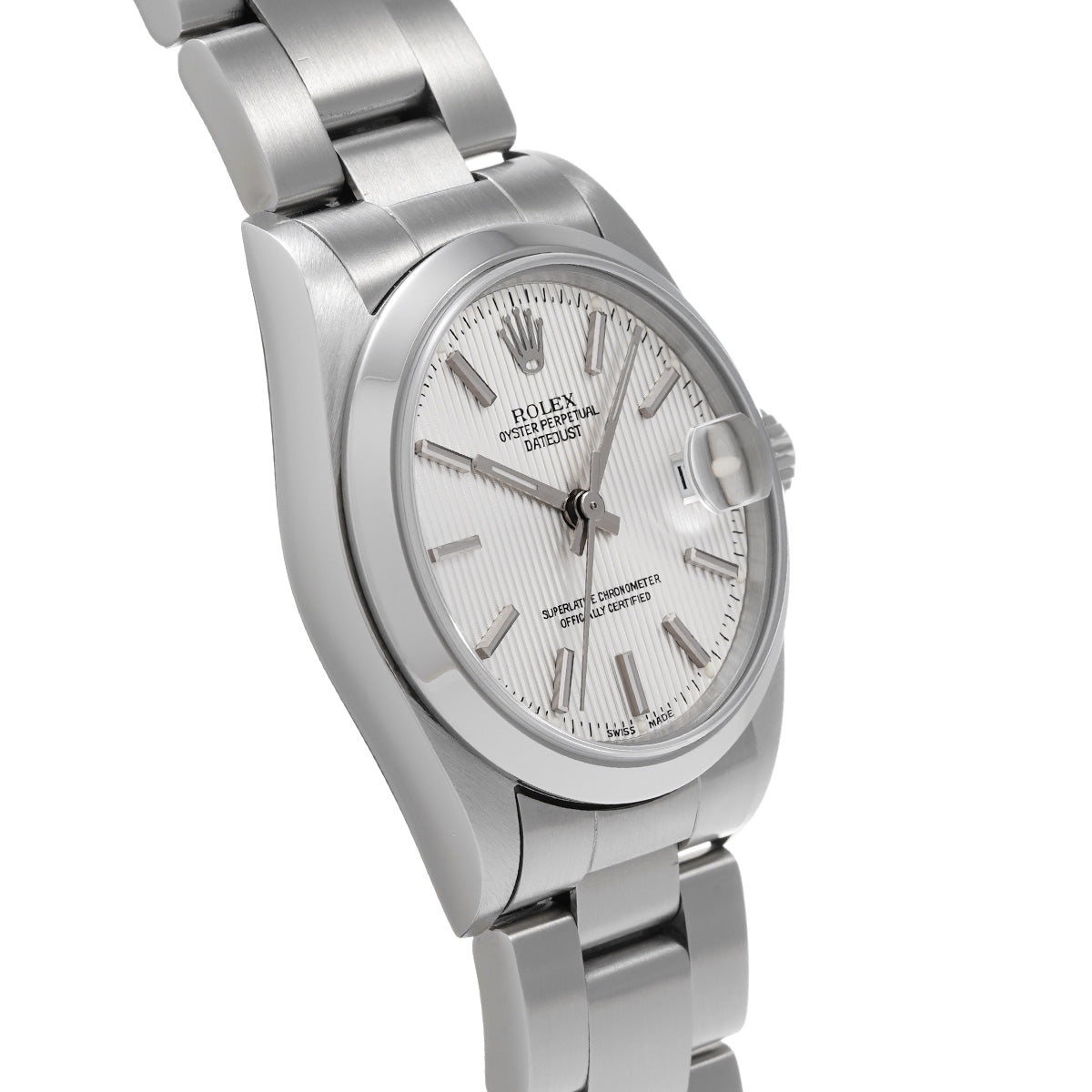 Datejust 78240 A (manufactured circa 1999) Silver Tapestry ROLEX Unisex [Pre-Owned].