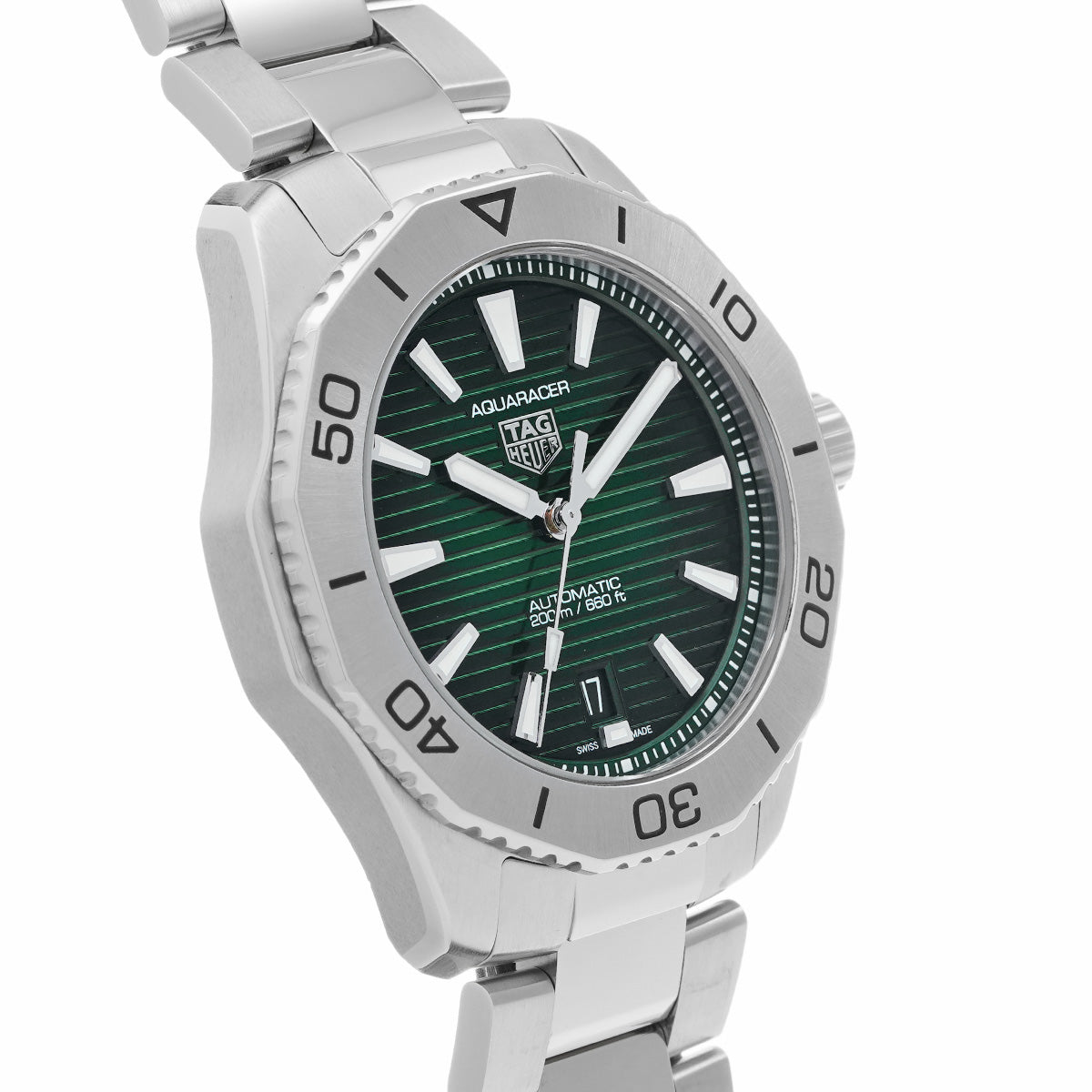 Aquaracer Professional 200 Date Calibre 5 WBP2115.BA0627 Green TAG HEUER Men's [Pre-Owned]