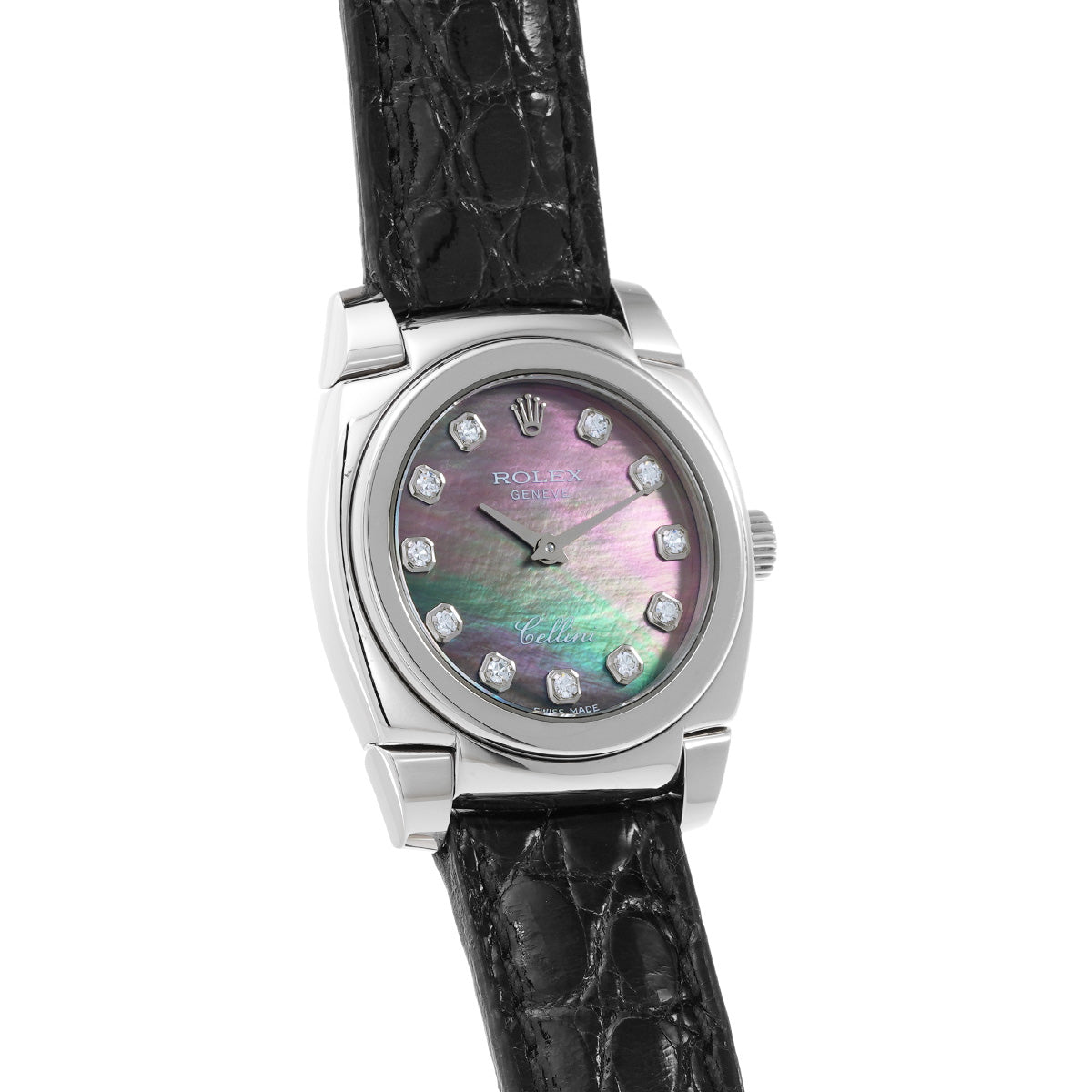 Cellini 5310/9 K (made around 2002) Black MOP/Diamond ROLEX Ladies [Pre-Owned].