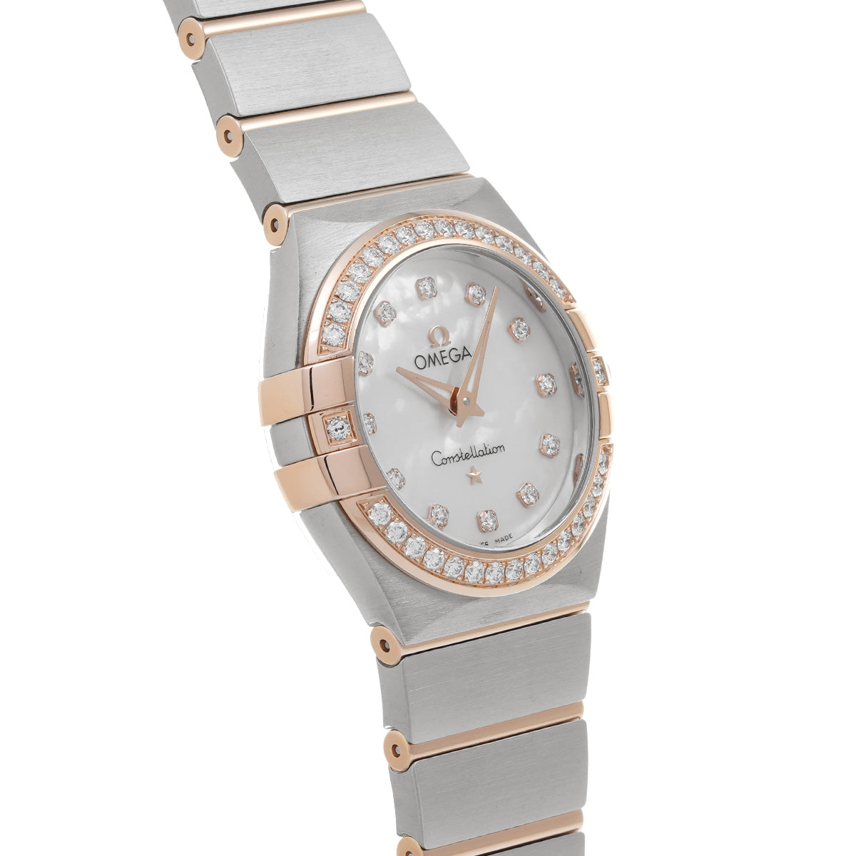 Constellation 123.25.27.60.55.001 White MOP/Diamond OMEGA Ladies [New].