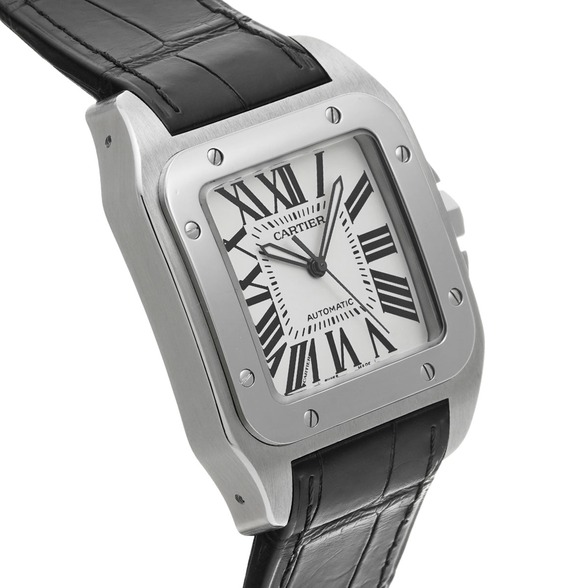 Santos 100 LM W20073X8 Silver CARTIER Men's [Pre-owned]