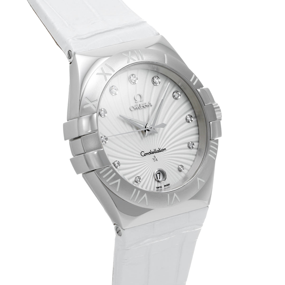 Constellation Quartz 123.13.35.60.52.001 White/Diamond OMEGA Ladies [New]
