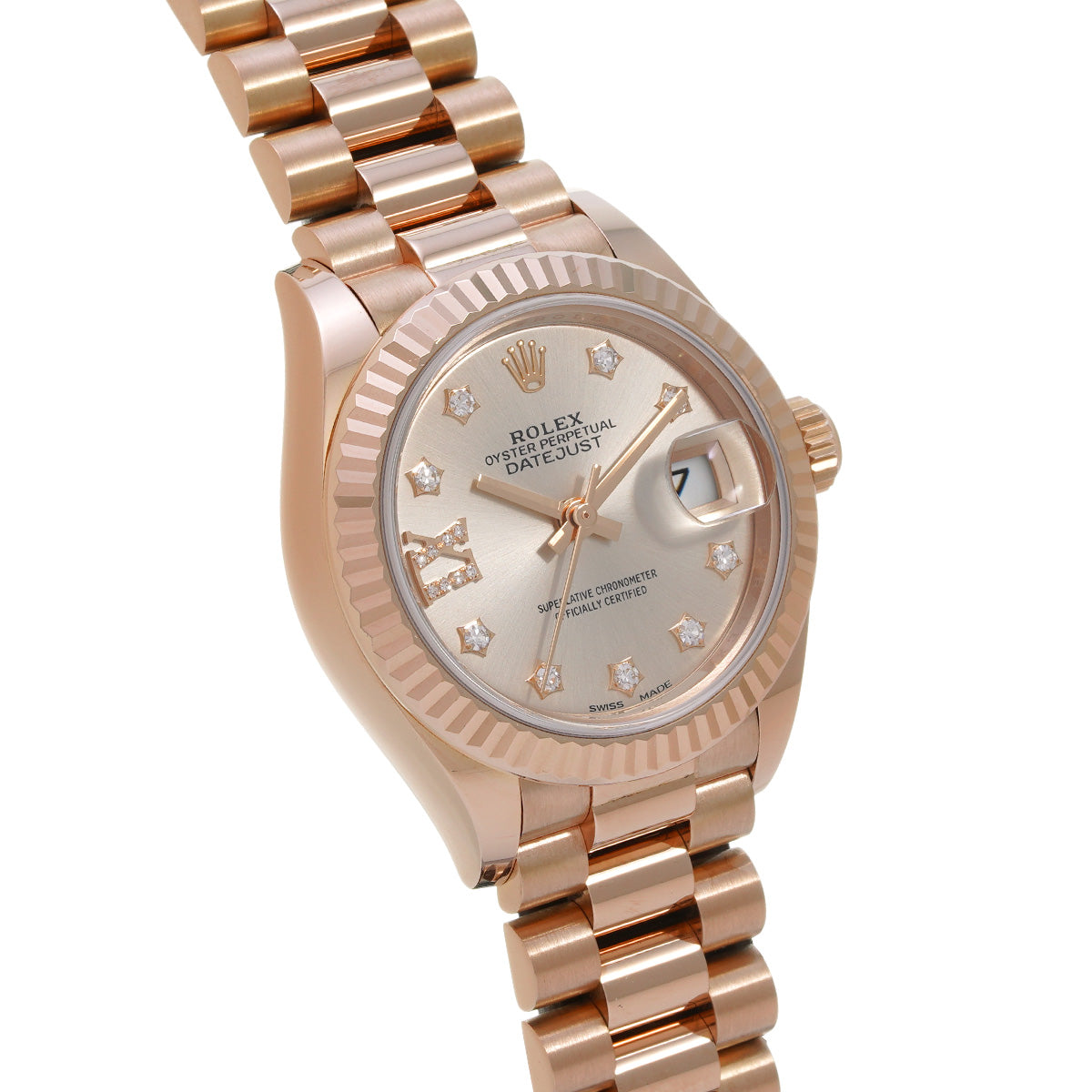 Lady Datejust 28 279175 Random Serial Ros/Diamond ROLEX Ladies [Pre-Owned].