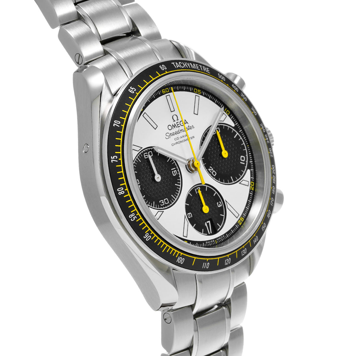 Speedmaster Racing Co-Axial 326.30.40.50.04.001 White/Black OMEGA Men's [Pre-Owned].