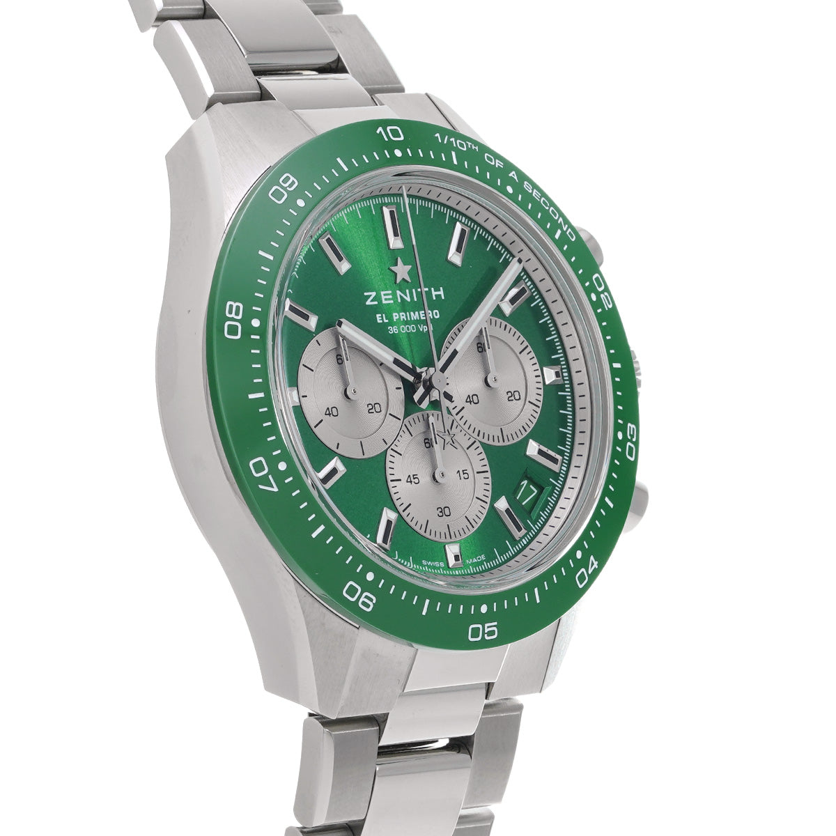 Chronomaster Sport Yoshida Special Edition 03.3108.3600/57.M3100 Green Lacquer/Silver ZENITH Men's [Pre-Owned].