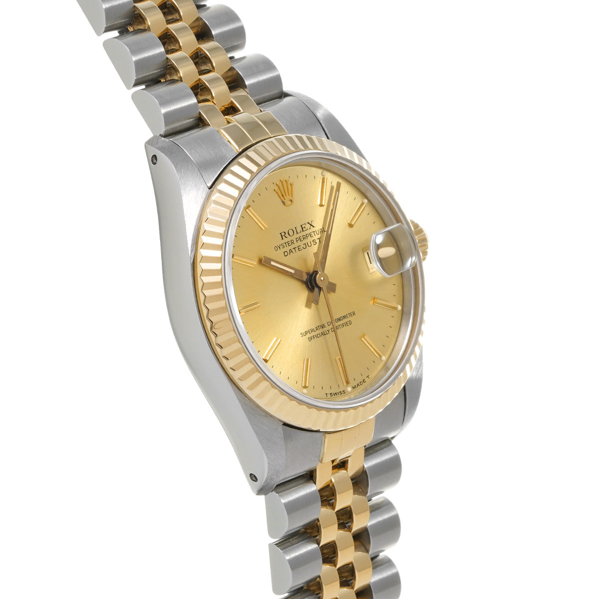 Datejust 68273 L (manufactured circa 1990) Champagne ROLEX Unisex [Pre-Owned].