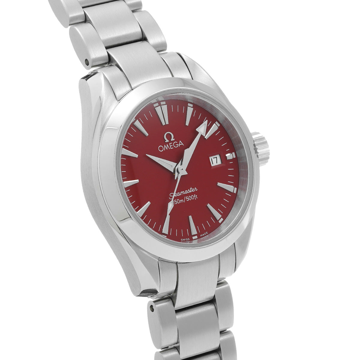 Seamaster Aqua Terra Marui Limited Edition 2577.60 Red OMEGA Ladies [Pre-owned].