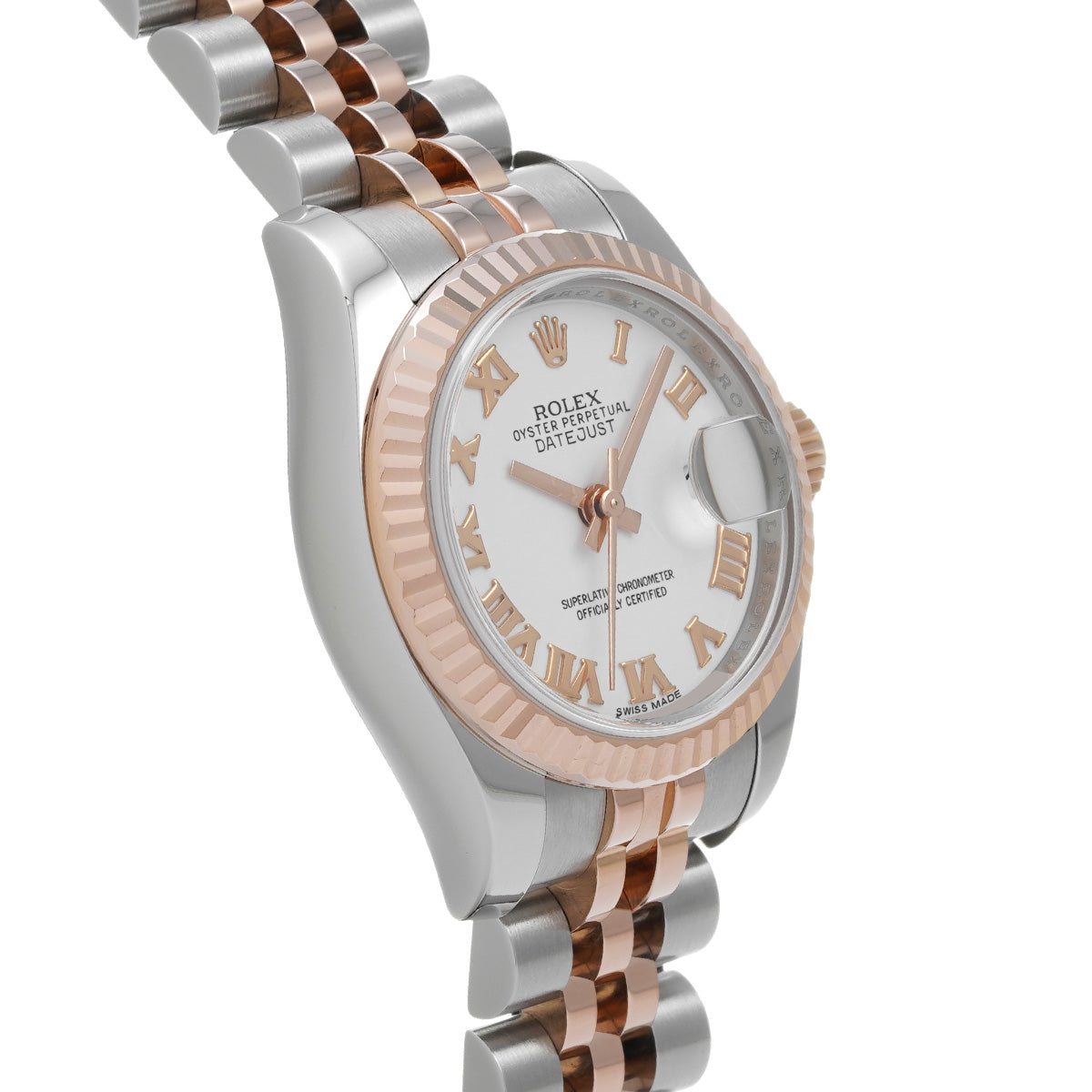 DATE JUST 179171 Random Serial White ROLEX Ladies [Pre-owned].