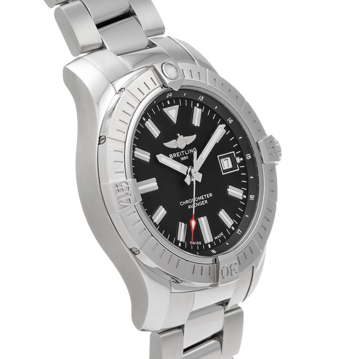 Avenger Automatic 43 A17318101B1A1 Black BREITLING Men's [Pre-Owned].