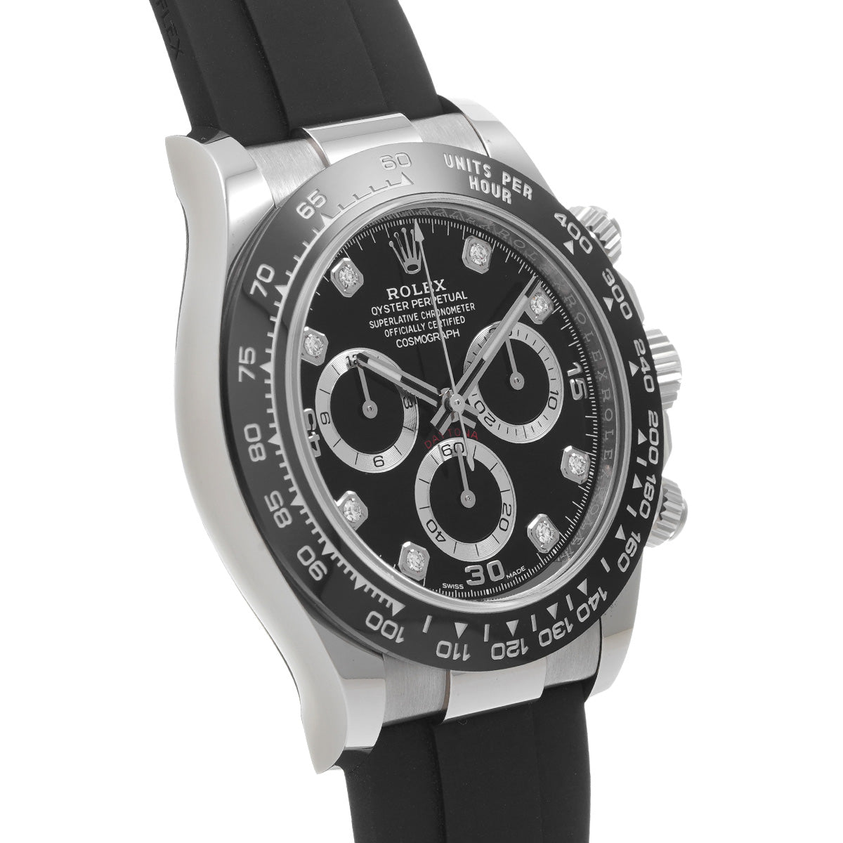 Cosmograph Daytona 116519LNG Random Serial Black/Diamond ROLEX Men's [Pre-Owned].