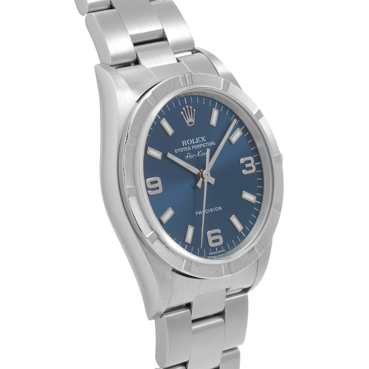 Air-King 14010M Y No. (manufactured around 2002) Blue ROLEX Men's [Pre-Owned].