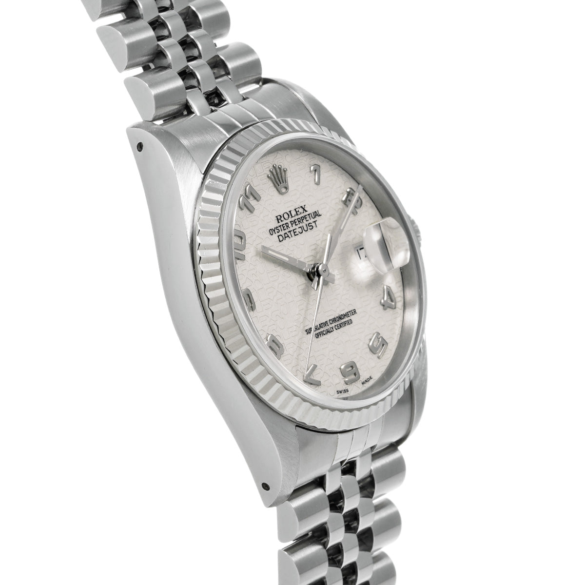 Datejust 16234 L (manufactured circa 1989) Ivory Computer ROLEX Men's [Pre-Owned].