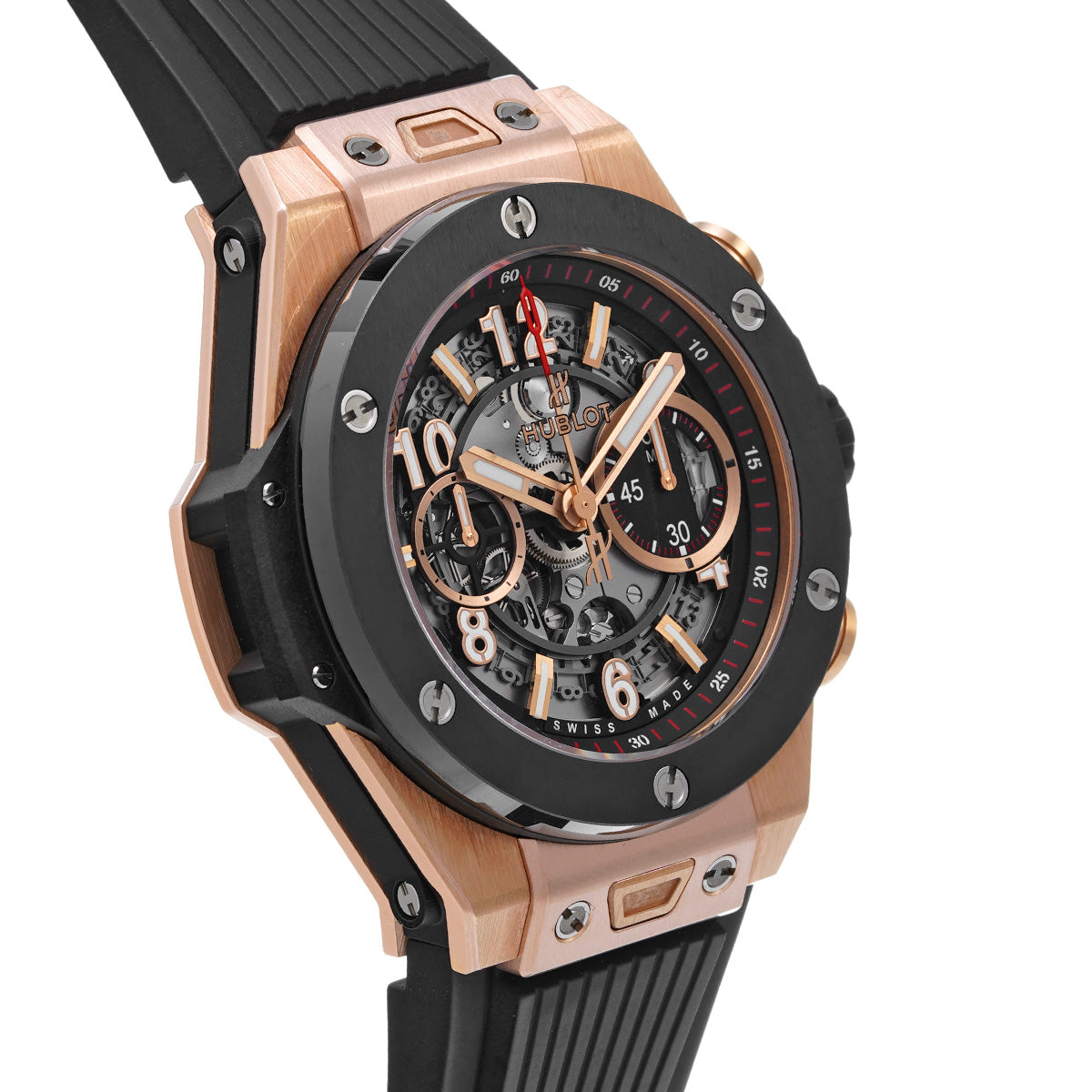 Big Bang Unico King Gold Ceramic 411.OM.1180.RX Skeleton HUBLOT Men's [Pre-owned]