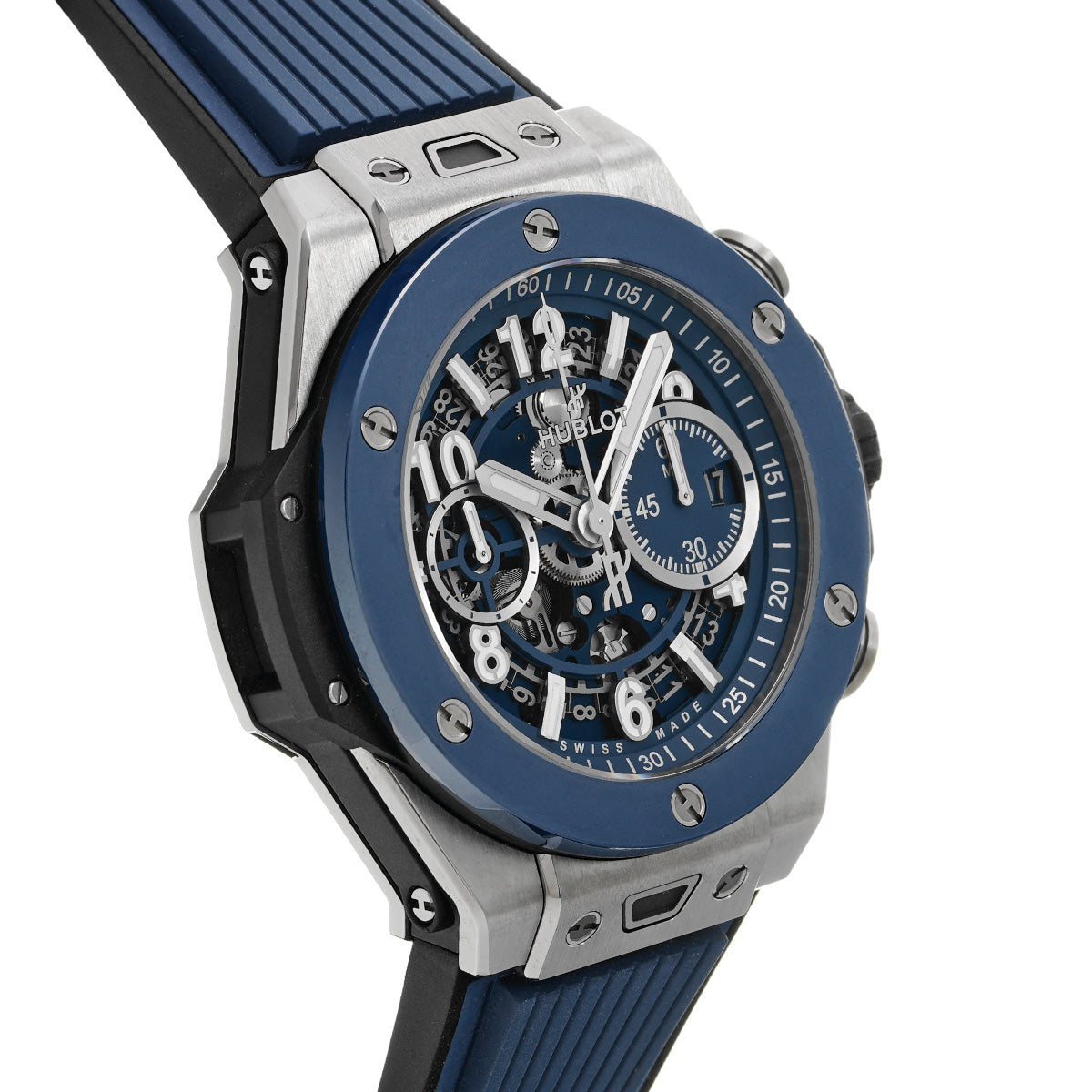 Unico Titanium Blue Ceramic 421.NL.5170.RX Blue HUBLOT Men's [Pre-Owned].