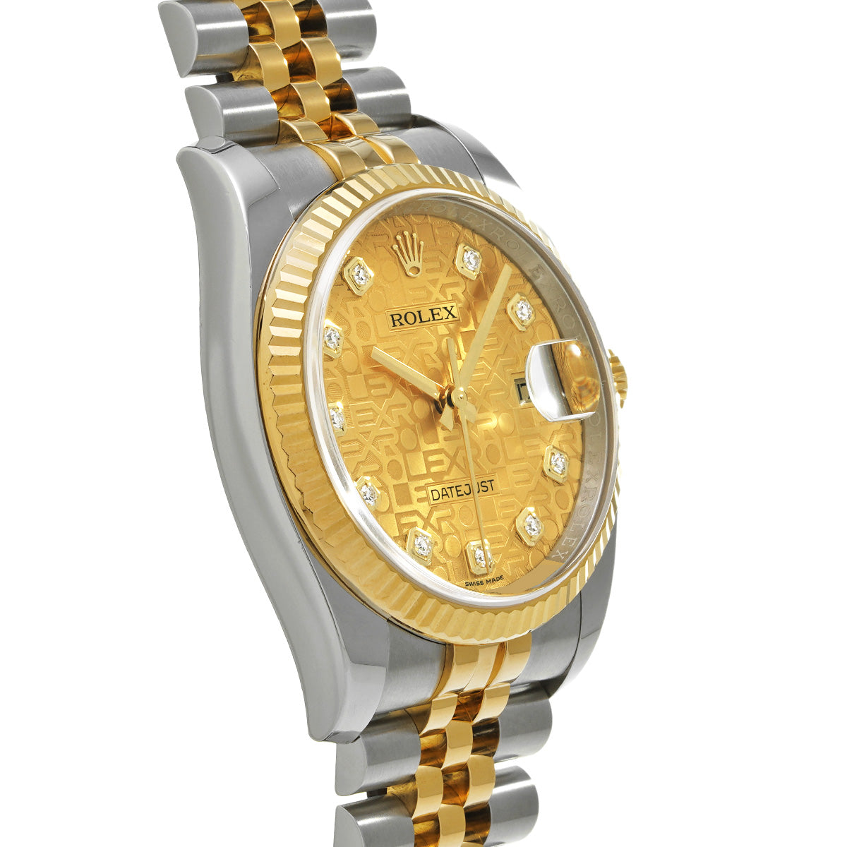 Datejust 116233G Random Serial Champagne Computer/Diamond ROLEX Men's [Pre-Owned].