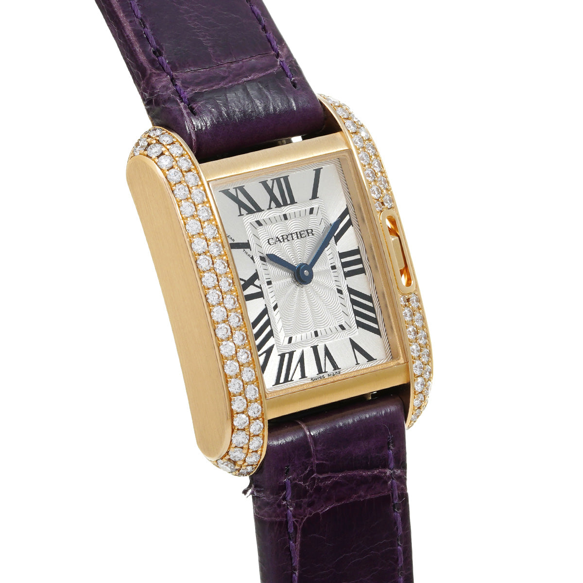 Tank Anglaise SM WT100014 Silver CARTIER Ladies [Pre-owned]
