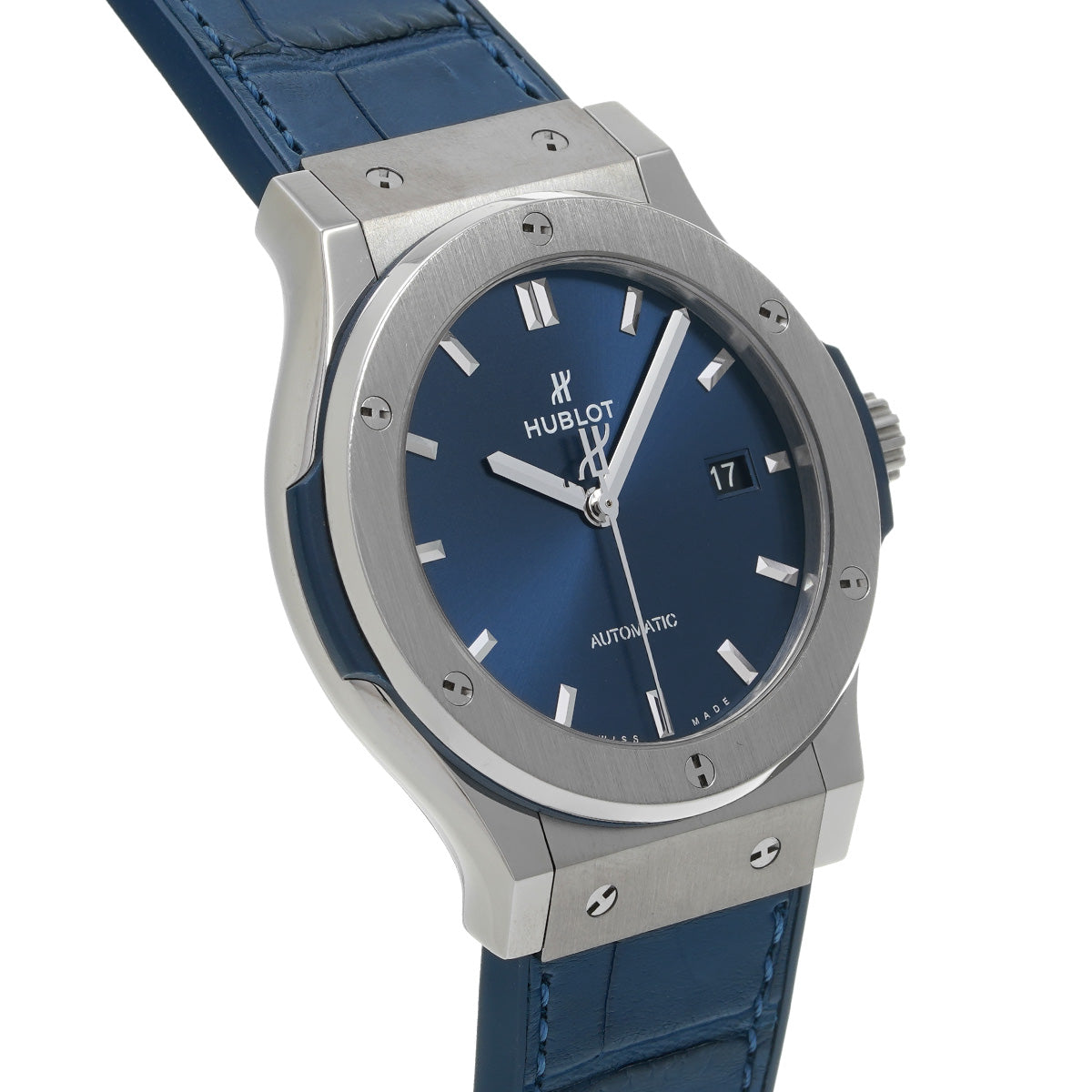 Classic Fusion Titanium Blue 542.NX.7170.LR Blue HUBLOT Men's [Pre-owned]