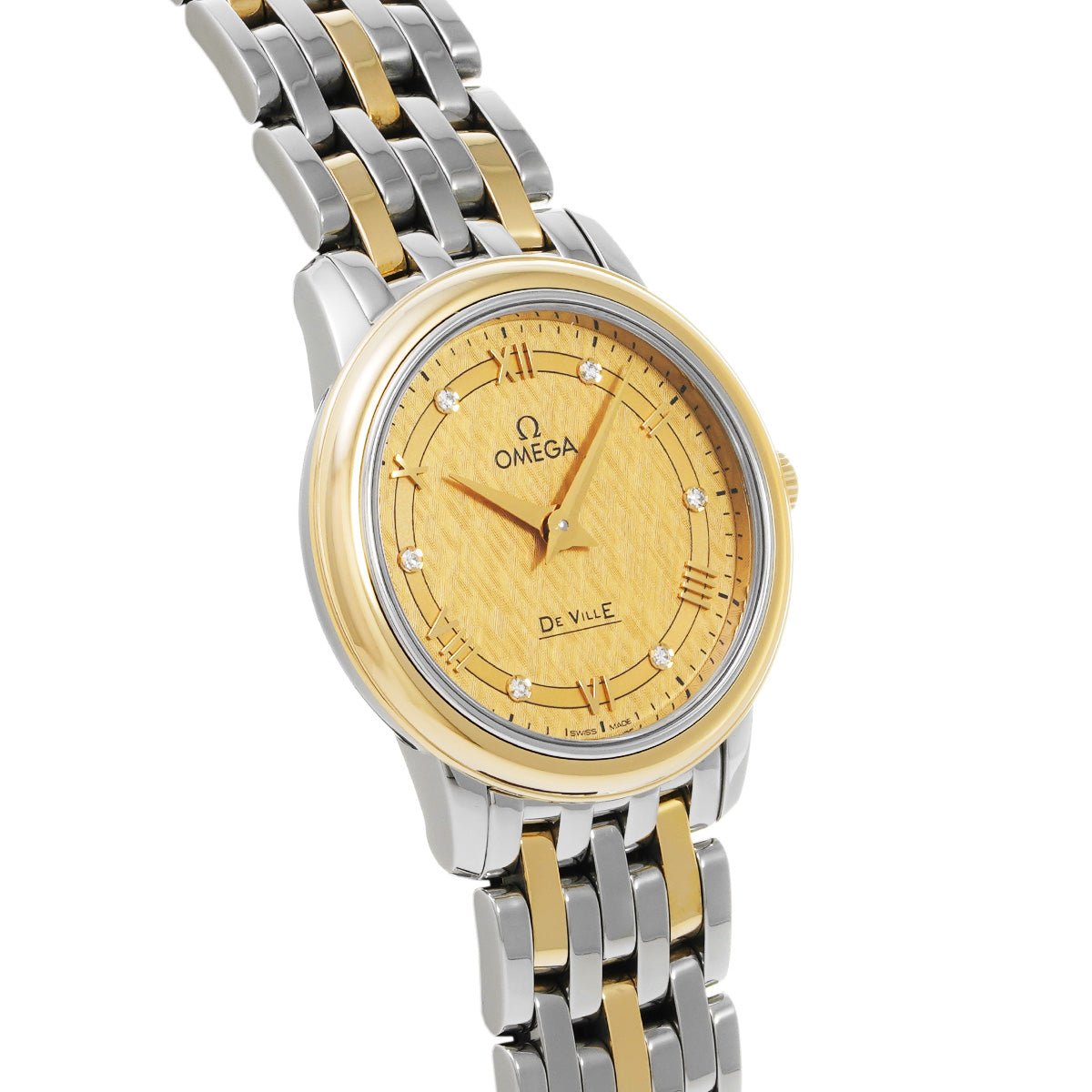 De Ville Prestige Quartz 424.20.27.60.58.004 Yellow/Diamond OMEGA Ladies [New]