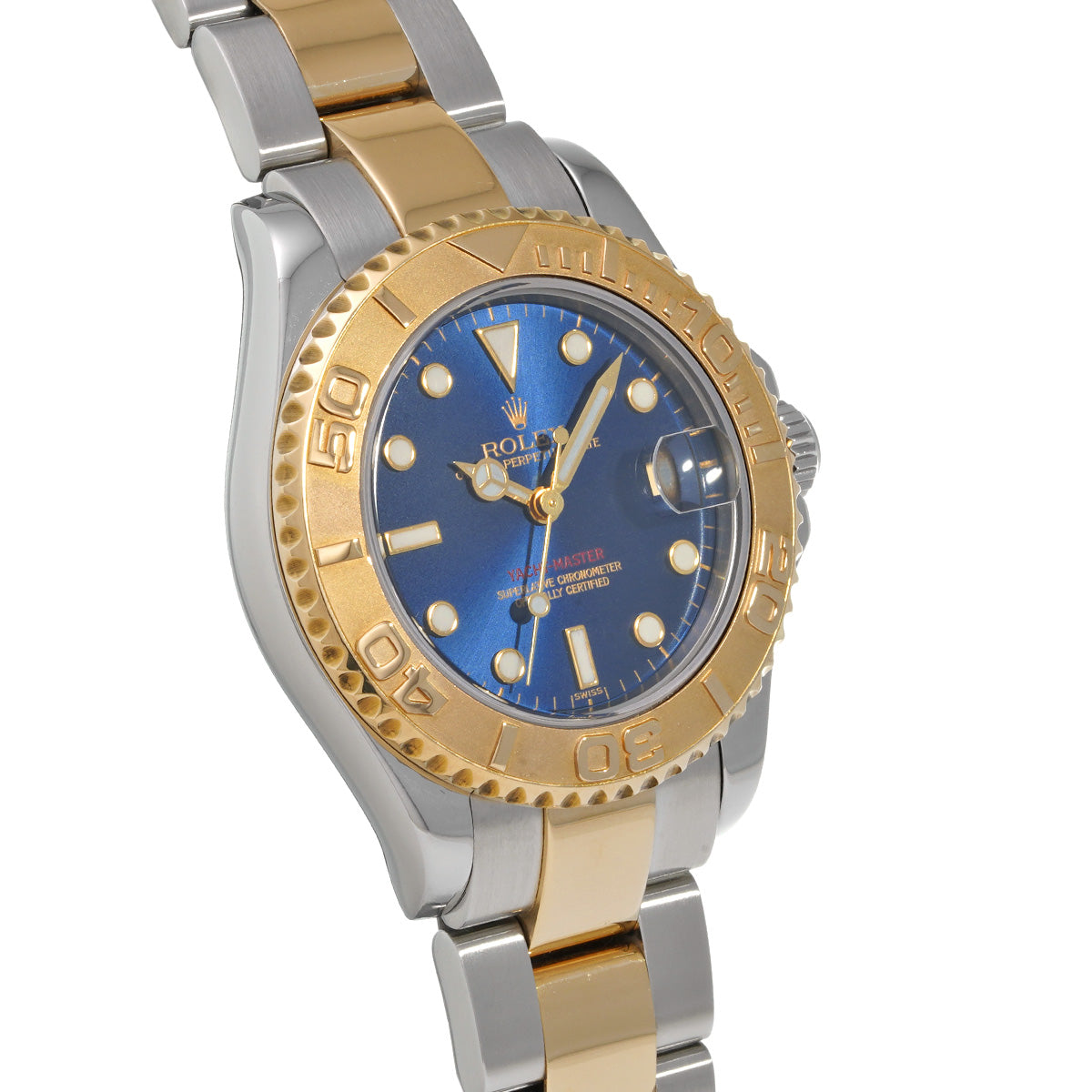 Yacht-Master 34 68623 A (manufactured circa 1999) Blue ROLEX Unisex [Pre-Owned].